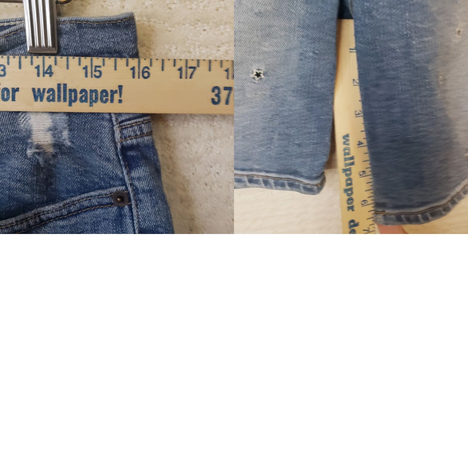 Lucky Brand Lucky Brand Womens Denim Shorts Boyfriend Distressed Size 6/28 Blue 5-Pocket Zip Front Denim Short Size 28" / US 6 / IT 42 - 9 Thumbnail