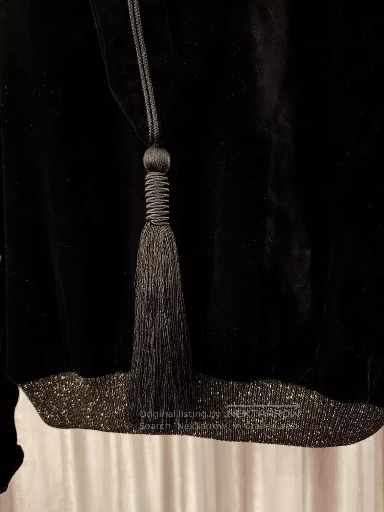 Saint Laurent Paris Saint Laurent Paris Wizard Hat Fringe Velvet Jacket Size US M / EU 48-50 / 2 - 3 Thumbnail