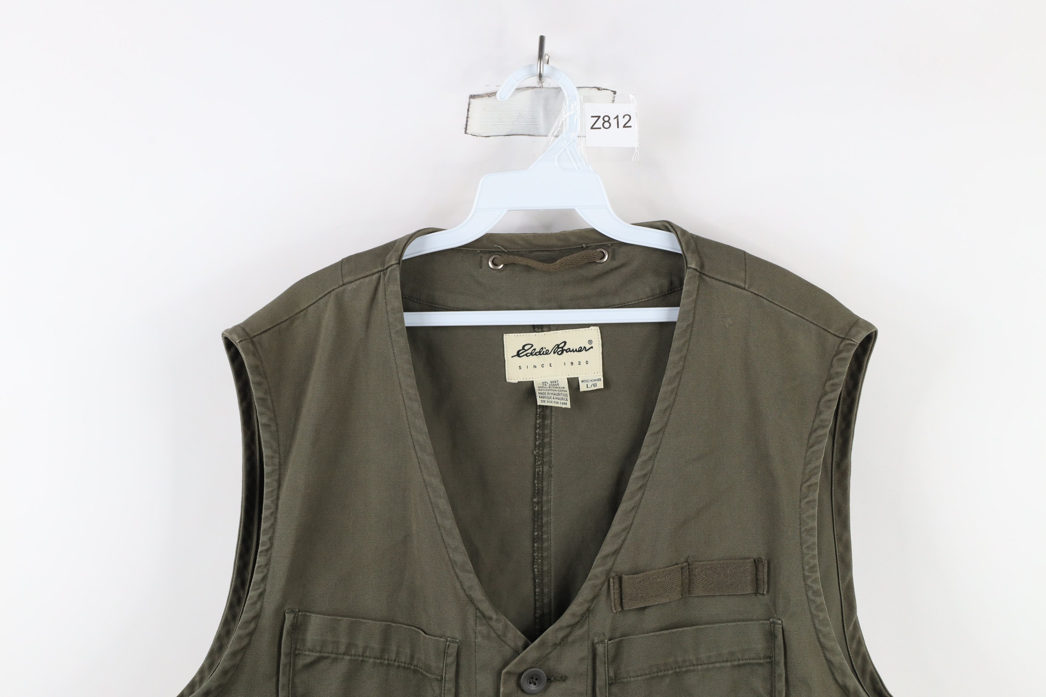 Eddie Bauer × Vintage Vintage 90s Eddie Bauer Tactical Fishing Vest Jacket Green Size US L / EU 52-54 / 3 - 2 Thumbnail