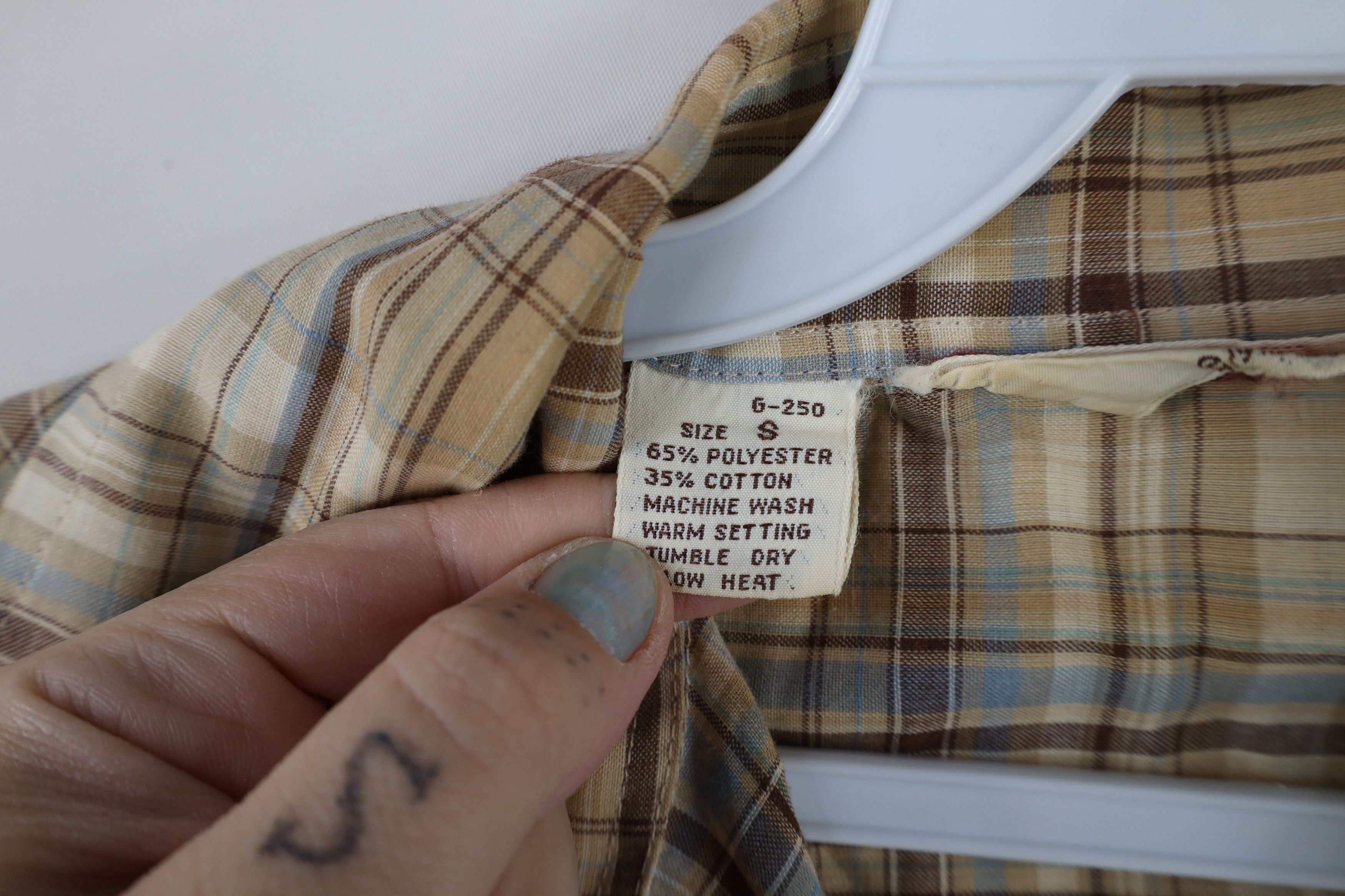 Levi's × Vintage Vintage 70s Levis Wildfire Western Collared Button Shirt Size US S / EU 44-46 / 1 - 7 Thumbnail