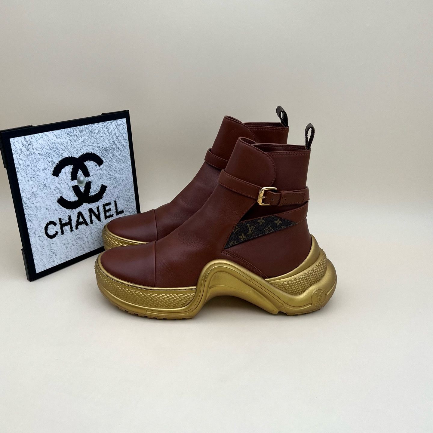 Louis Vuitton Louis Vuitton Archlight Monogram Boots Size 40 Size US 10 / IT 40 - 1 Thumbnail