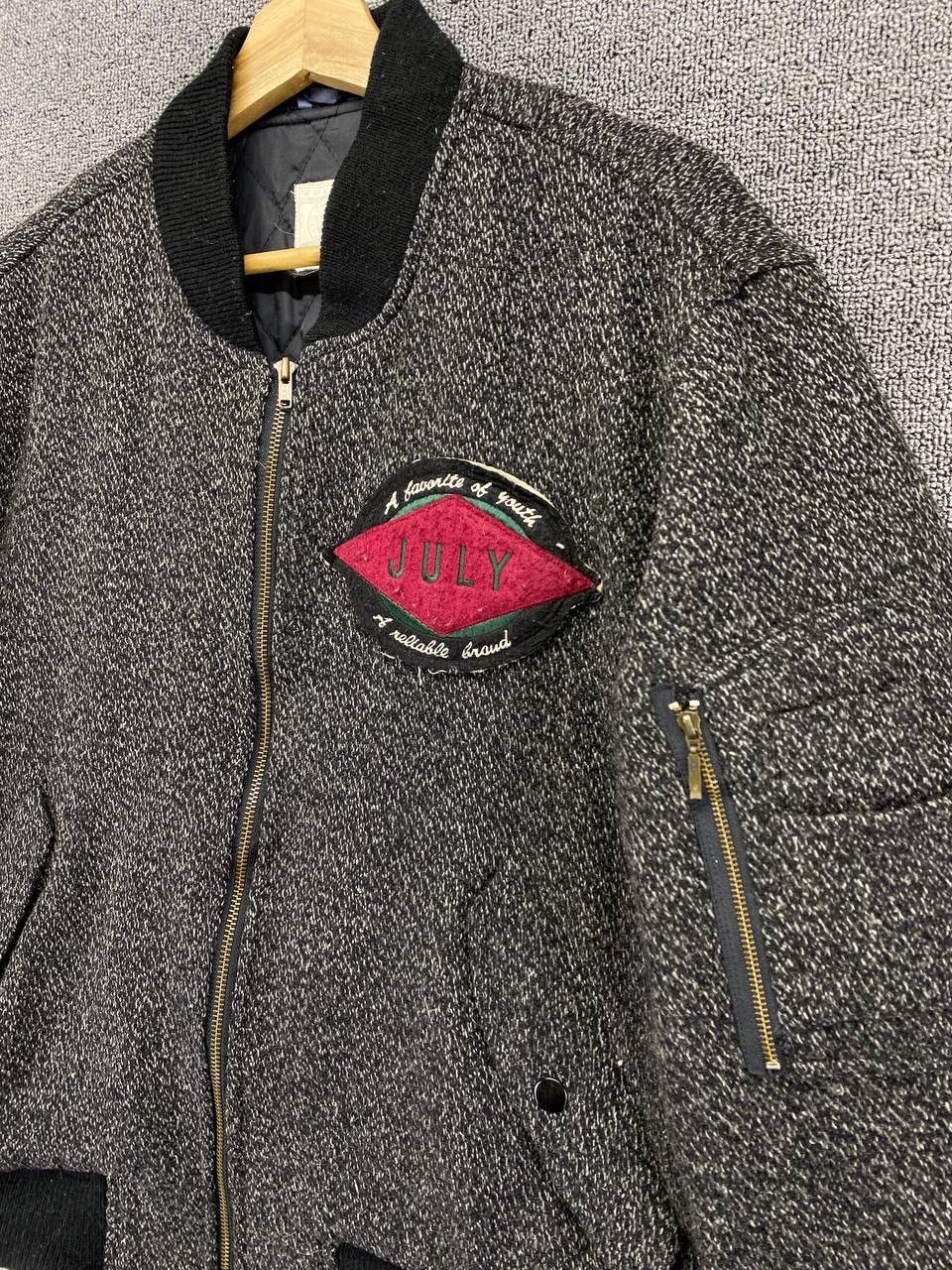 Japanese Brand Vintage July by Haward Wool Bomber Jacket Size US M / EU 48-50 / 2 - 6 Thumbnail