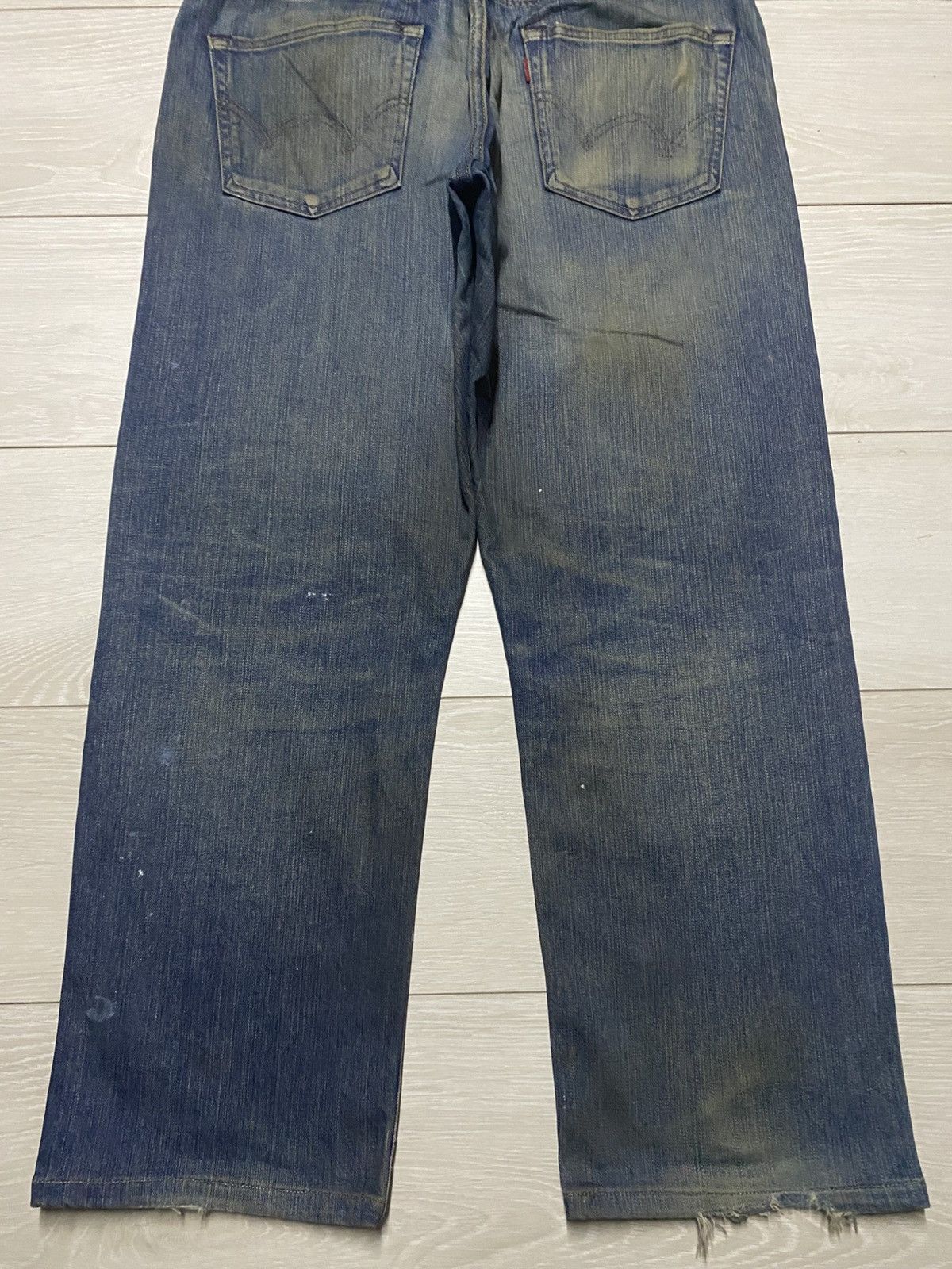 Japanese Brand Vintage Japanese Brand Edwin 503 Mud Wash Distressed Jeans Size US 34 / EU 50 - 6 Thumbnail