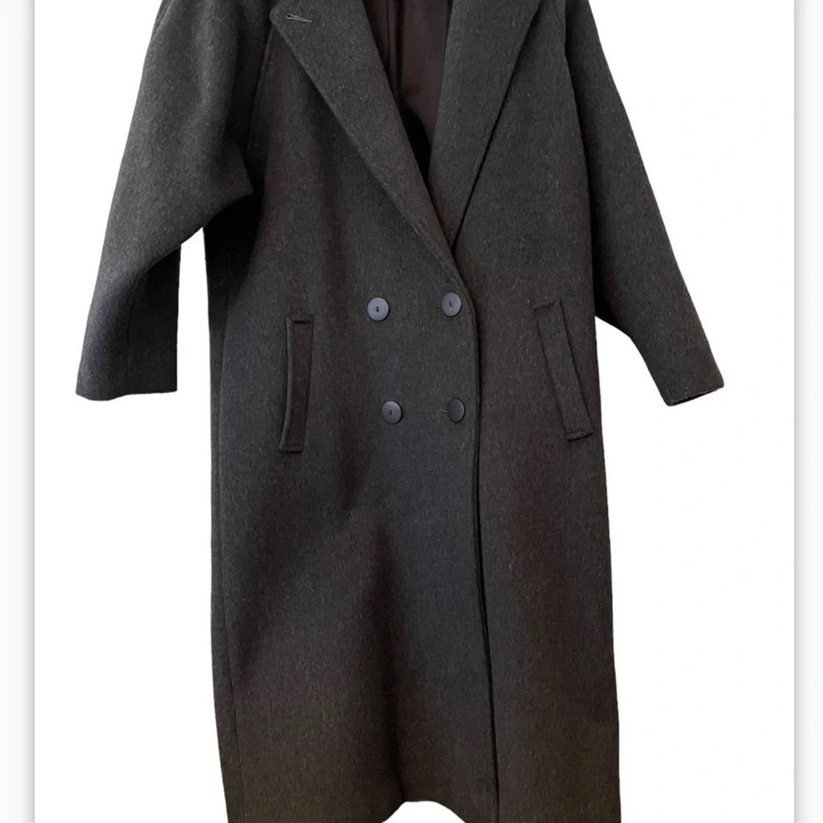 The Unbranded Brand Braeburn 100% wool lined double breasted overcoat, size11/12 Size M / US 6-8 / IT 42-44 - 1 Thumbnail