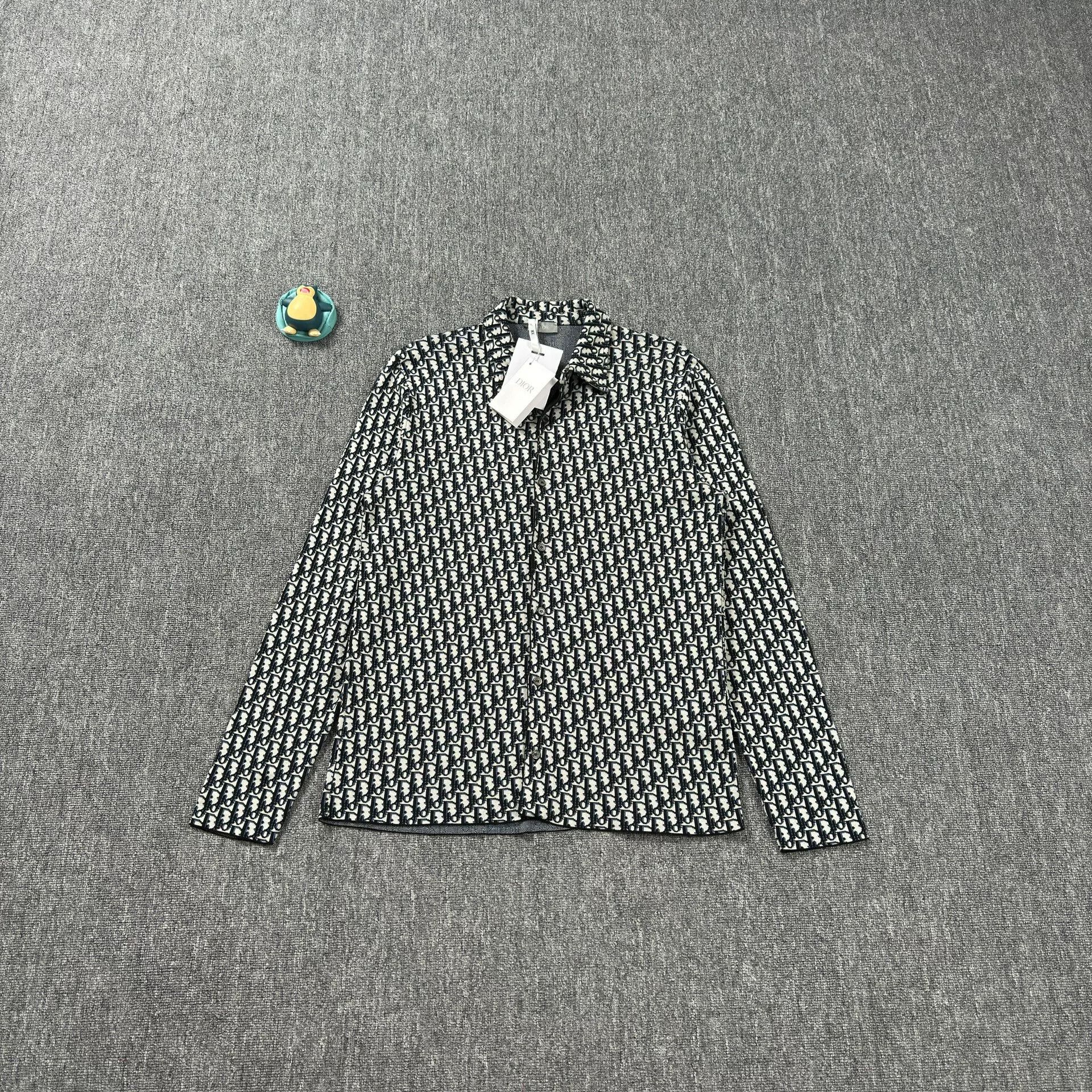 Dior Dior Oblique Print Cotton Button Up Shirt Size M Size US M / EU 48-50 / 2 - 1 Thumbnail
