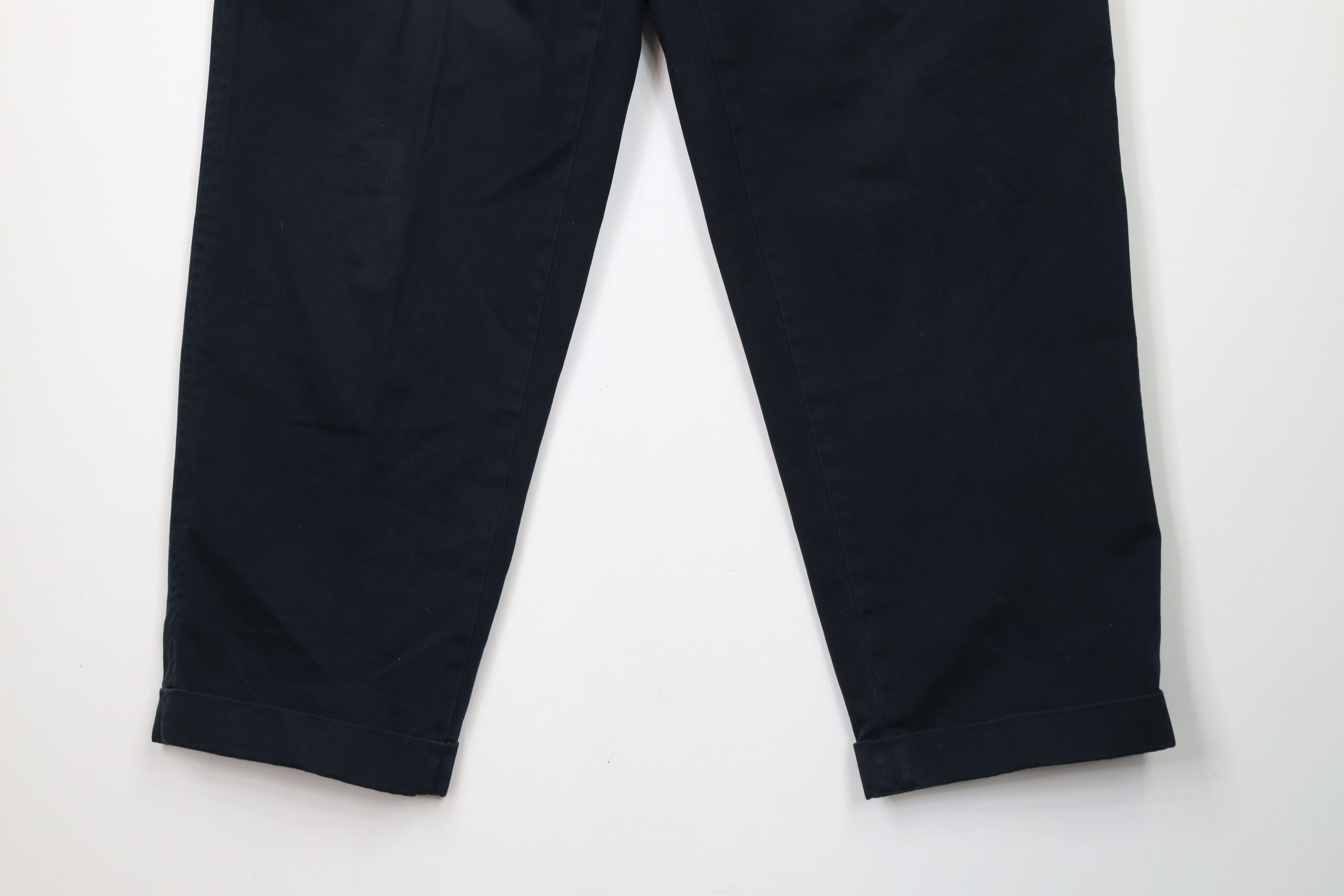 Nautica × Vintage Vintage 90s Nautica Spell Pleated Wide Leg Chino Pants Blue Size US 34 / EU 50 - 4 Thumbnail