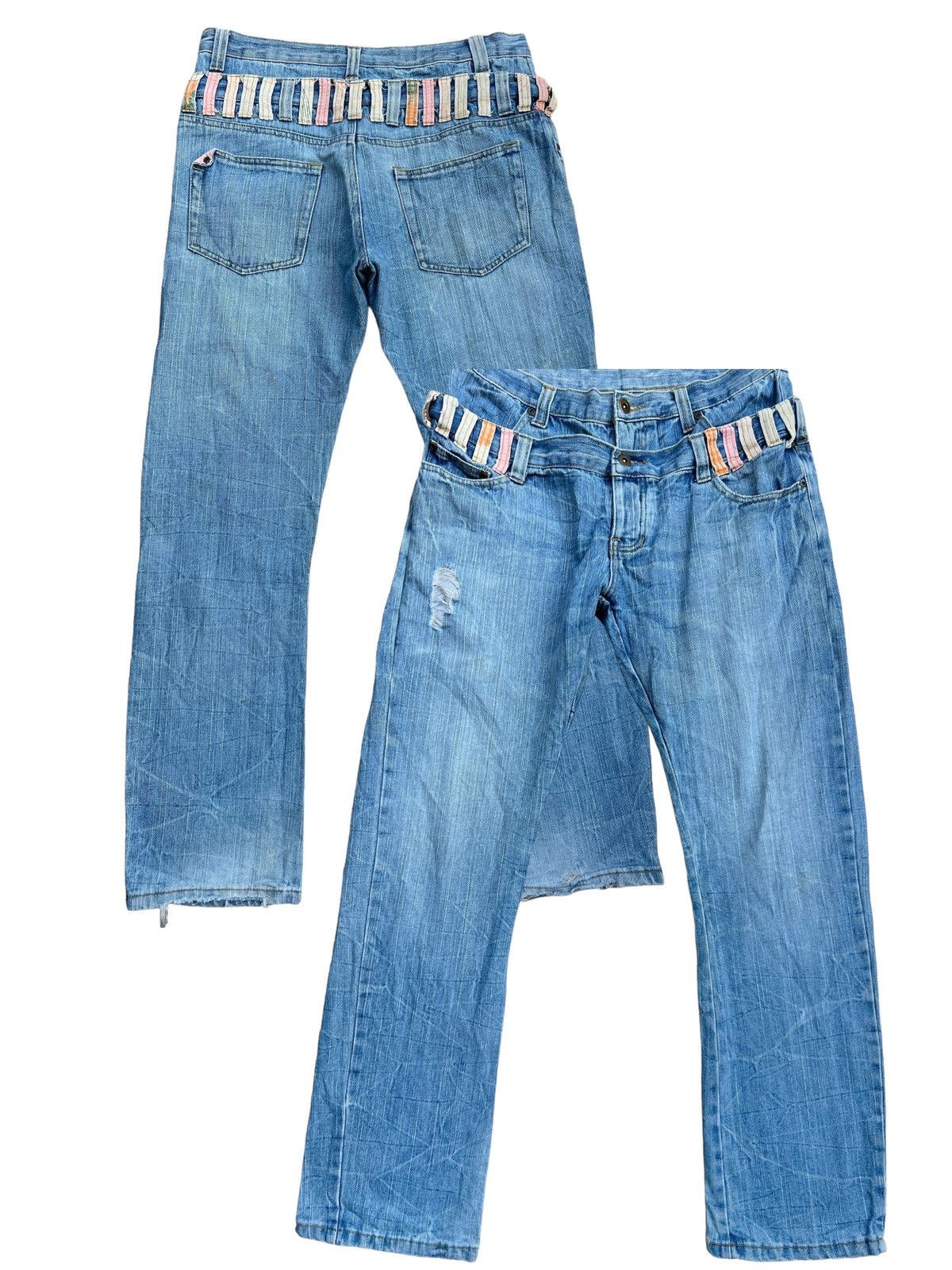 Japanese Brand Japanese Brand Double Waist Denim Jeans 34x32.5 Size US 34 / EU 50 - 1 Thumbnail