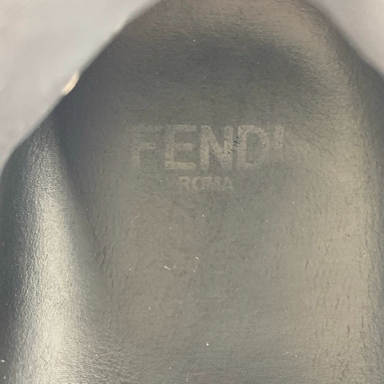 Fendi Fendi Canvas and Leather Contrast Rivet Black Sneakers, Size Size US 5 / EU 37 - 4 Thumbnail