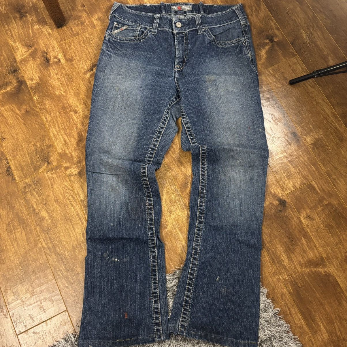 Ariat × Vintage Vintage Baggy Flame Resistant Ariat Blue Jeans Size US 34 / EU 50 - 6 Thumbnail
