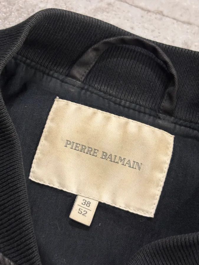 Pierre Balmain AW2012 Balmain Black Dark Bomber Jacket Size US M / EU 48-50 / 2 - 10 Thumbnail