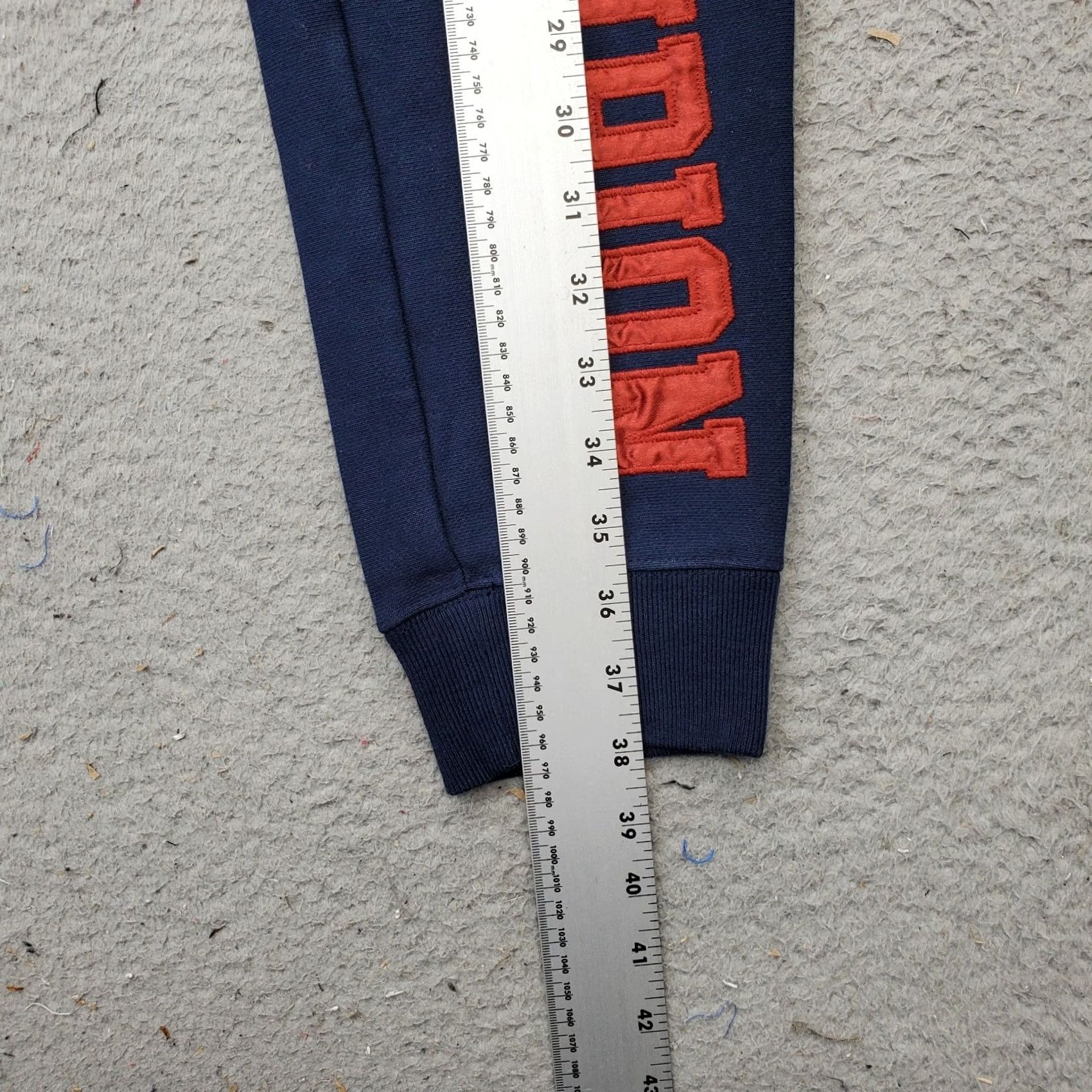 Champion Champion Women's XS Blue Jogger Pants - Fleece Lined Reverse Weave, Elastic Waist, Pockets, 29.25" Inseam, Tapered Leg, Cotton, Casual Activewear Size 26" / US 2 / IT 38 - 4 Thumbnail