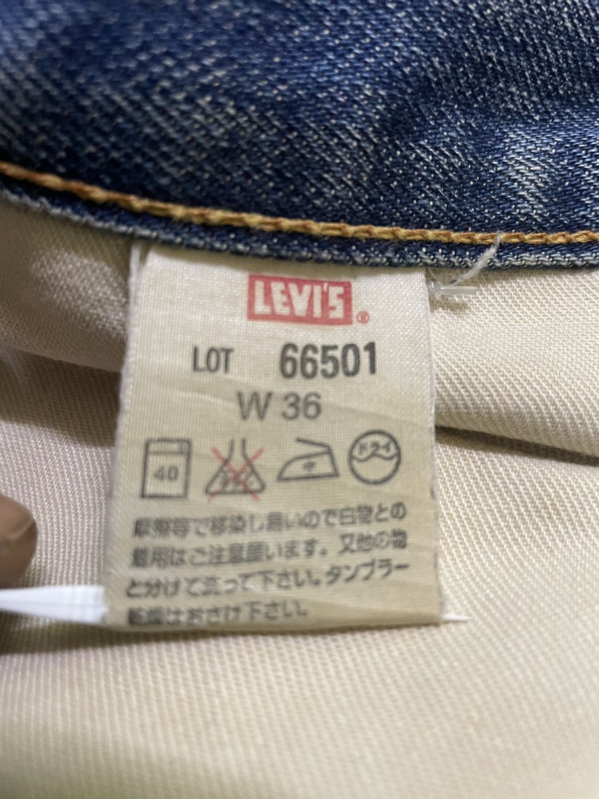 Levi's Levis 501 Big E 1966 Japan Made Damage Jeans Size US 34 / EU 50 - 7 Thumbnail