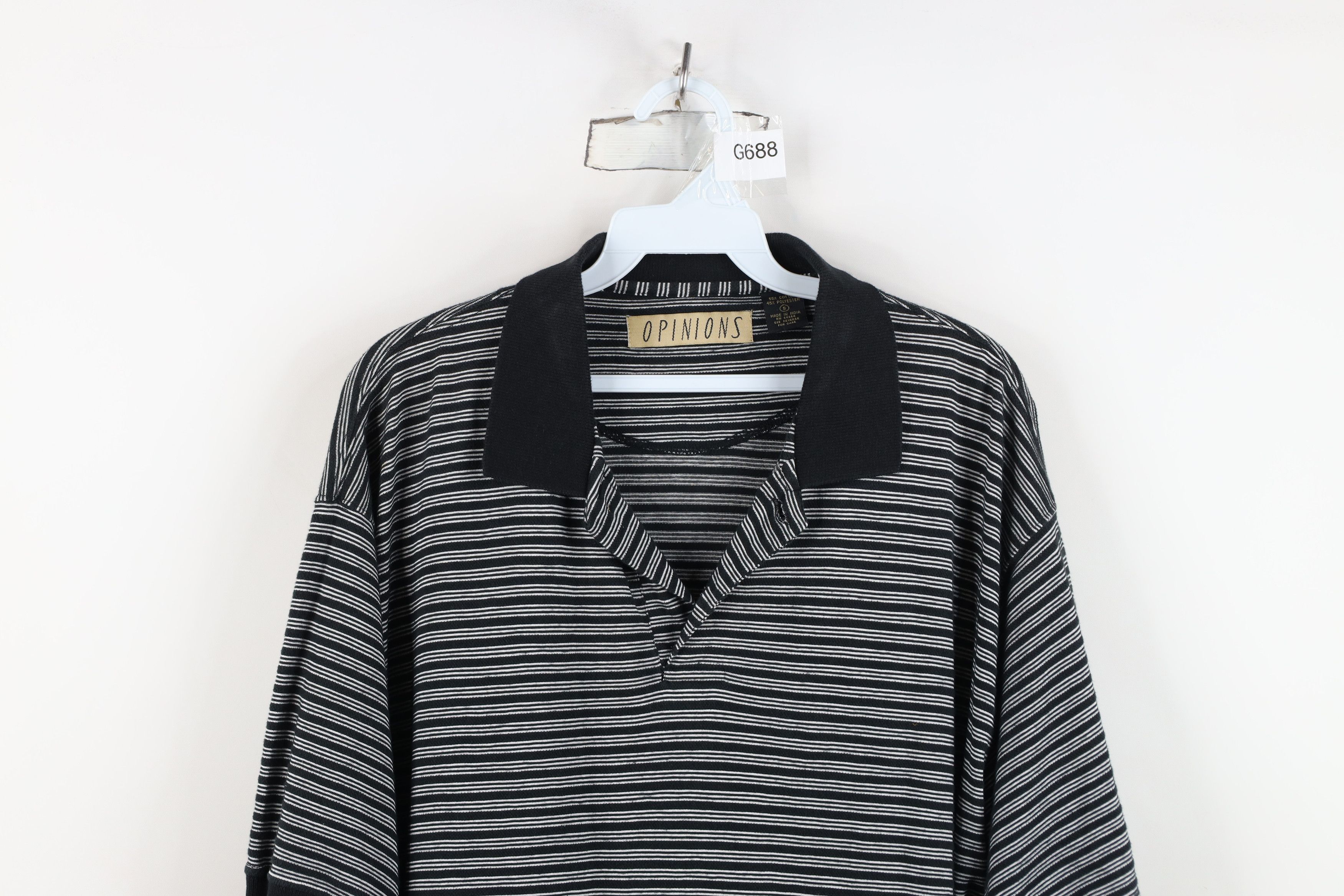 Vintage Vintage 90s Streetwear Knit Baggy Fit Golf Polo Shirt Black Size US S / EU 44-46 / 1 - 2 Thumbnail