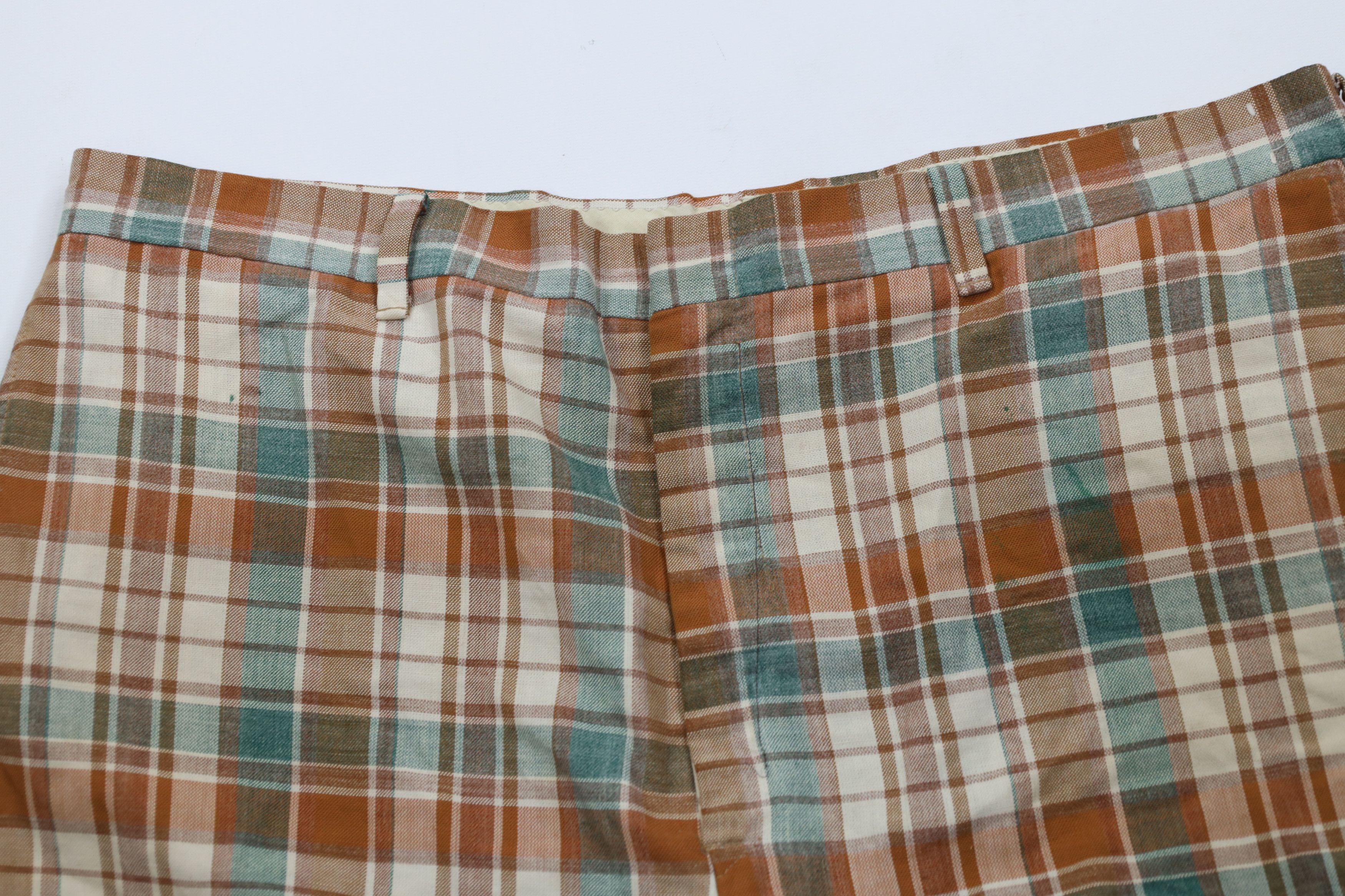 Vintage Vintage 50s 60s Streetwear Above Knee Chino Shorts Plaid USA Size US 40 / EU 56 - 2 Thumbnail