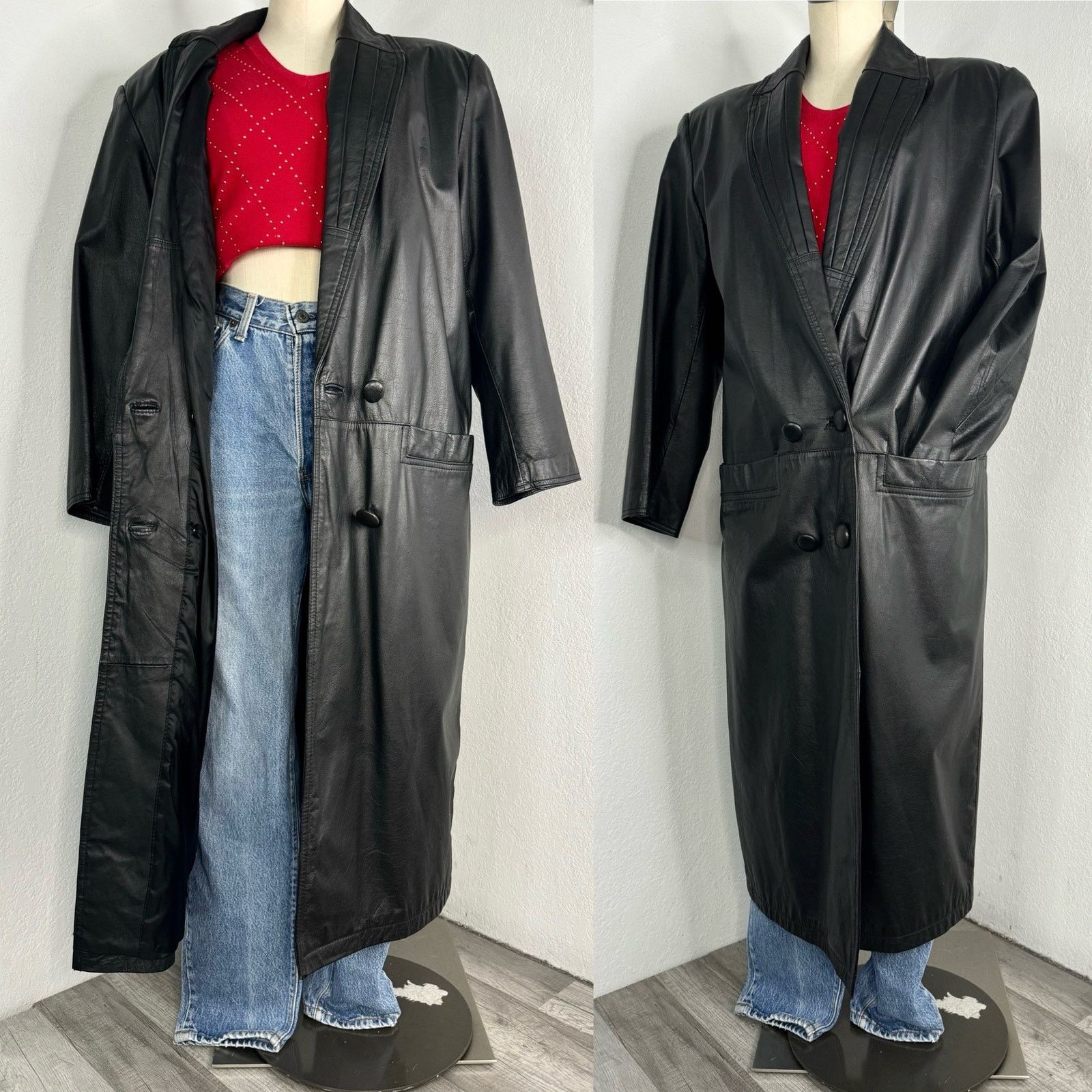 ジャケット・アウター 2000s ARMANI leather trench coat 2000s Armani Old Wine Leather Trench Coat – Dolce Vita Hub