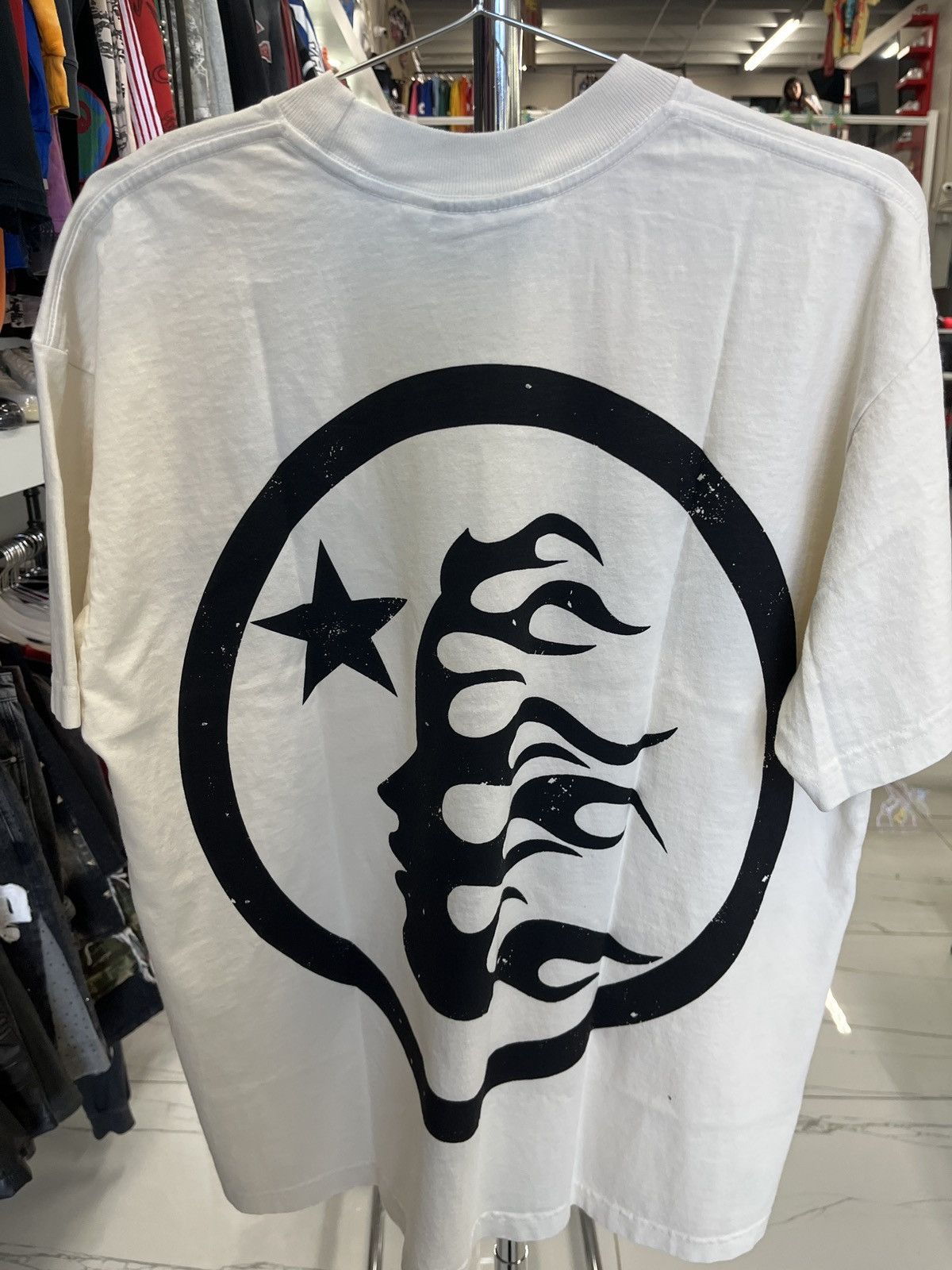 HELLSTAR White Hellstar Classic T-Shirt Size US M / EU 48-50 / 2 - 2 Thumbnail