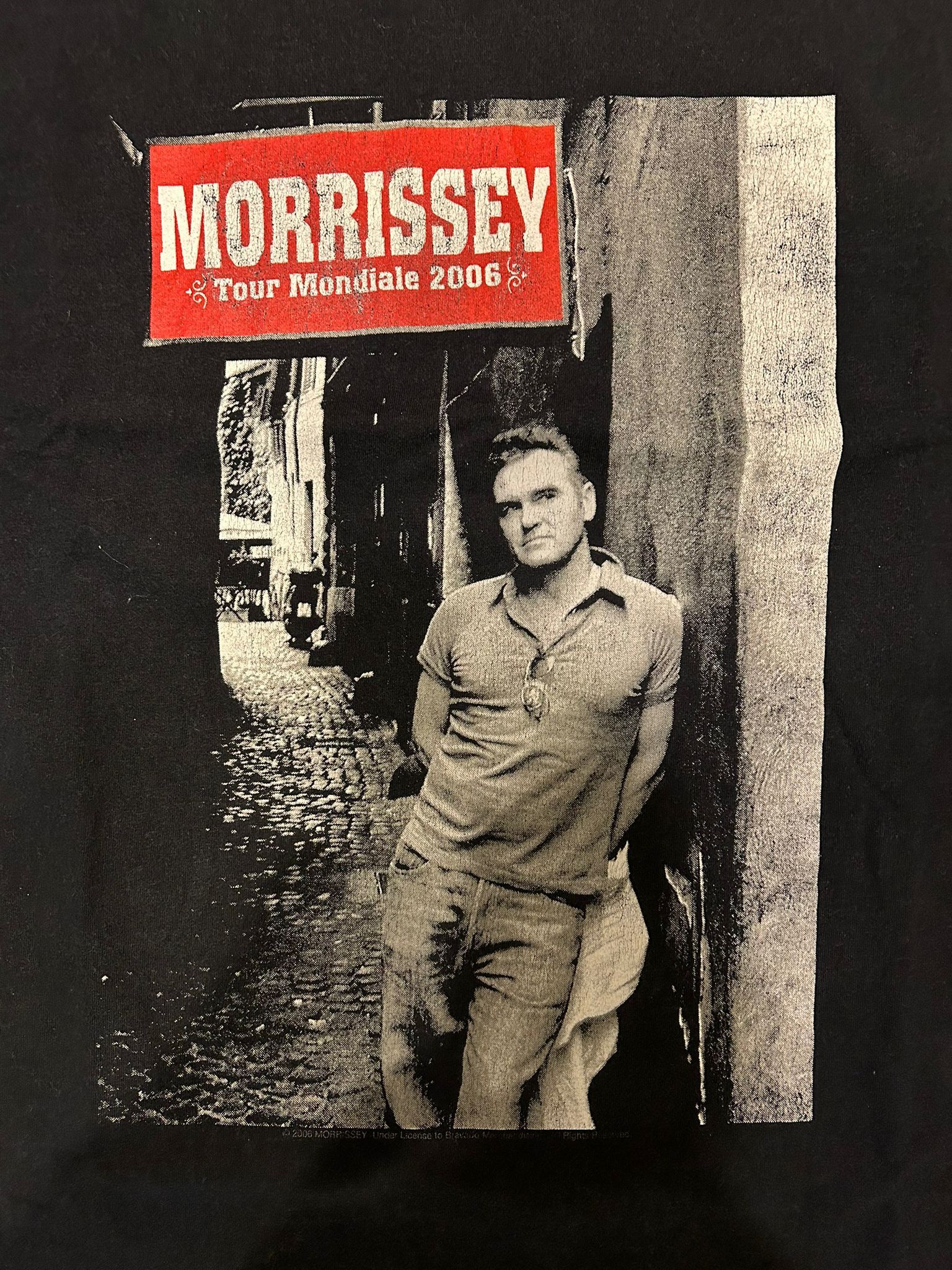 Band Tees × Vintage Vintage Morrissey 2006 Tour Mondale t-shirt Size US L / EU 52-54 / 3 - 4 Thumbnail
