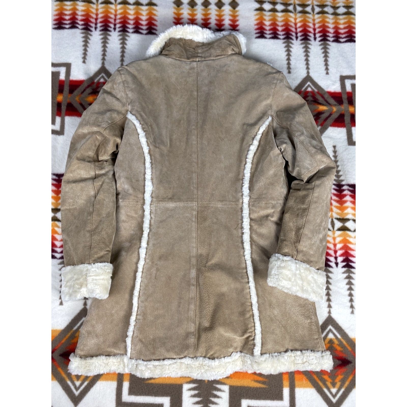 Vintage VINTAGE Colebrook Leather Jacket Woman M Tan Brown Suede Lined Coat Size M Women Leather Jacket Coat Size M / US 6-8 / IT 42-44 - 2 Thumbnail