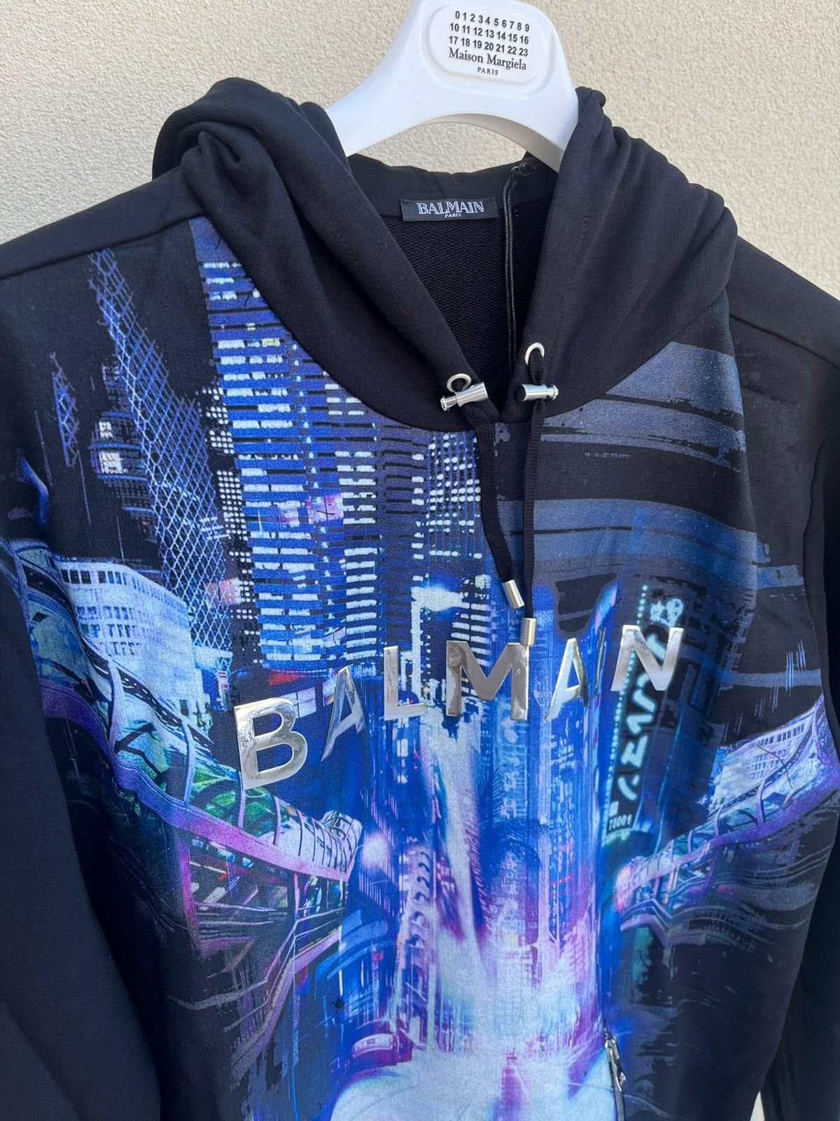 Balmain o1rshd1 Q:6 / Japan Tokyo Print Side Zip Hoodie Size US M / EU 48-50 / 2 - 9 Thumbnail