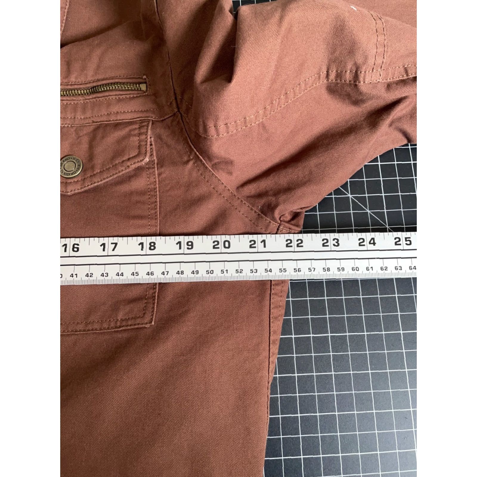 Vintage Wenven Jacket Men's Medium Brown Military Coat Cotton Jacket Short Zip Full Zip Pockets Vintage: No Size US M / EU 48-50 / 2 - 5 Thumbnail