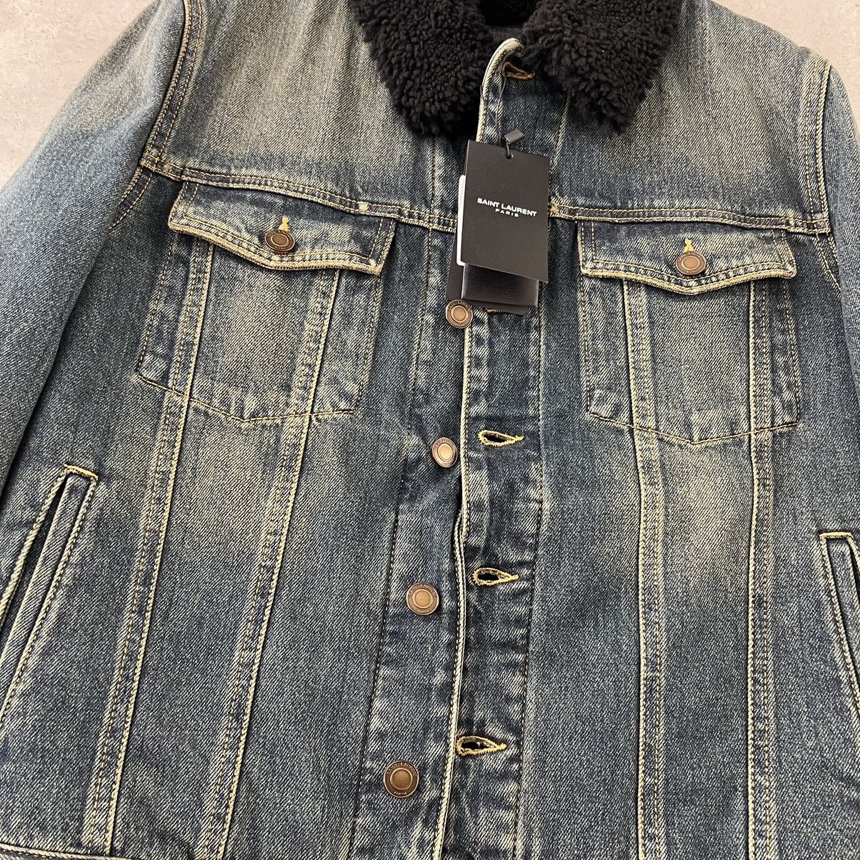 Saint Laurent Paris Saint Laurent Shearling Denim Jacket in Medium Size US M / EU 48-50 / 2 - 3 Thumbnail