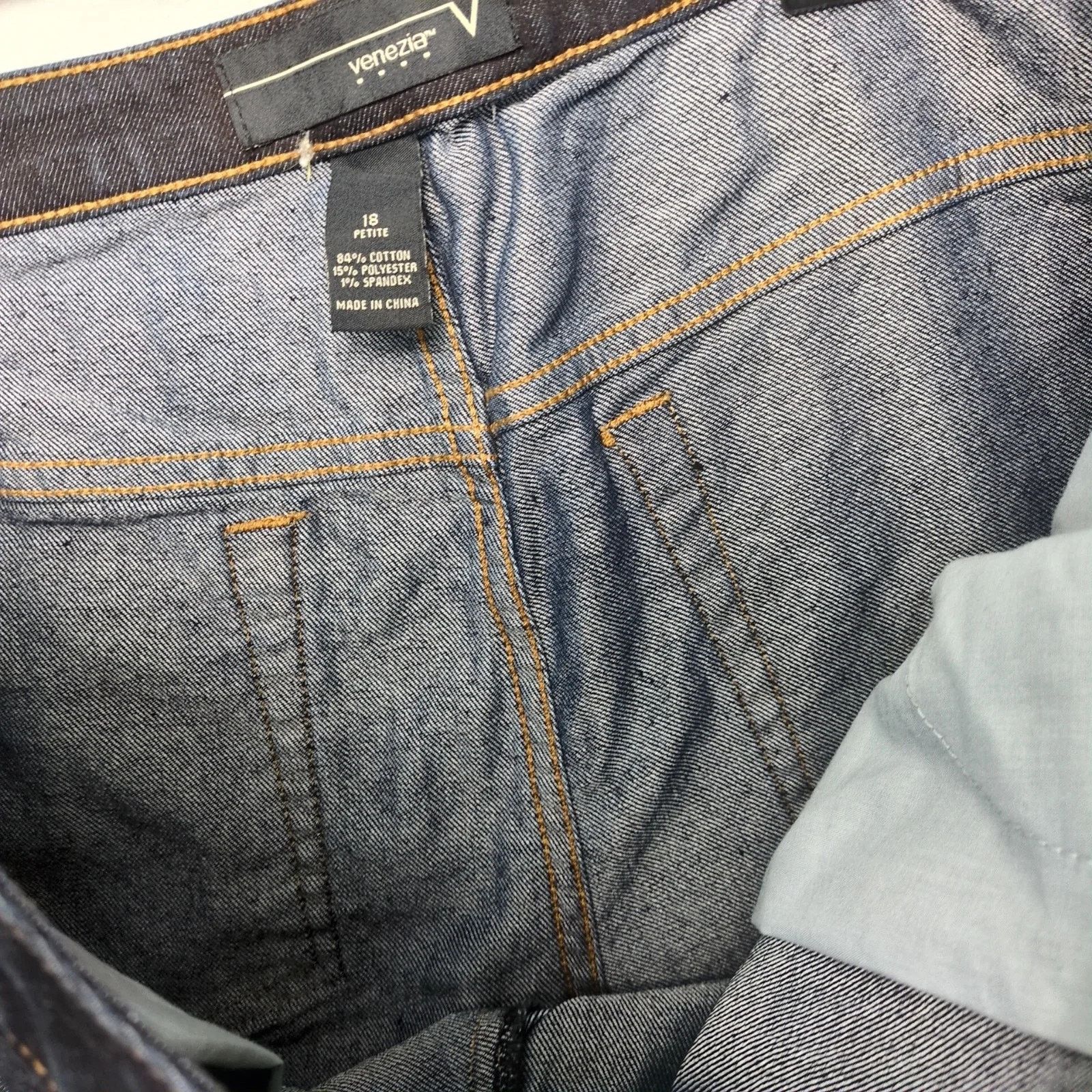 Other Venezia Bootcut Jeans Women's 18 Petite Dark Wash 40x29" Size 40" / US 18 - 10 Thumbnail