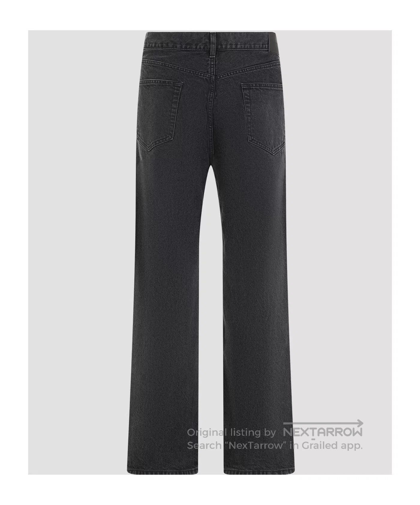 Saint Laurent Paris Saint Laurent Black High-Waist Straight Jeans. Size US 32 / EU 48 - 2 Thumbnail