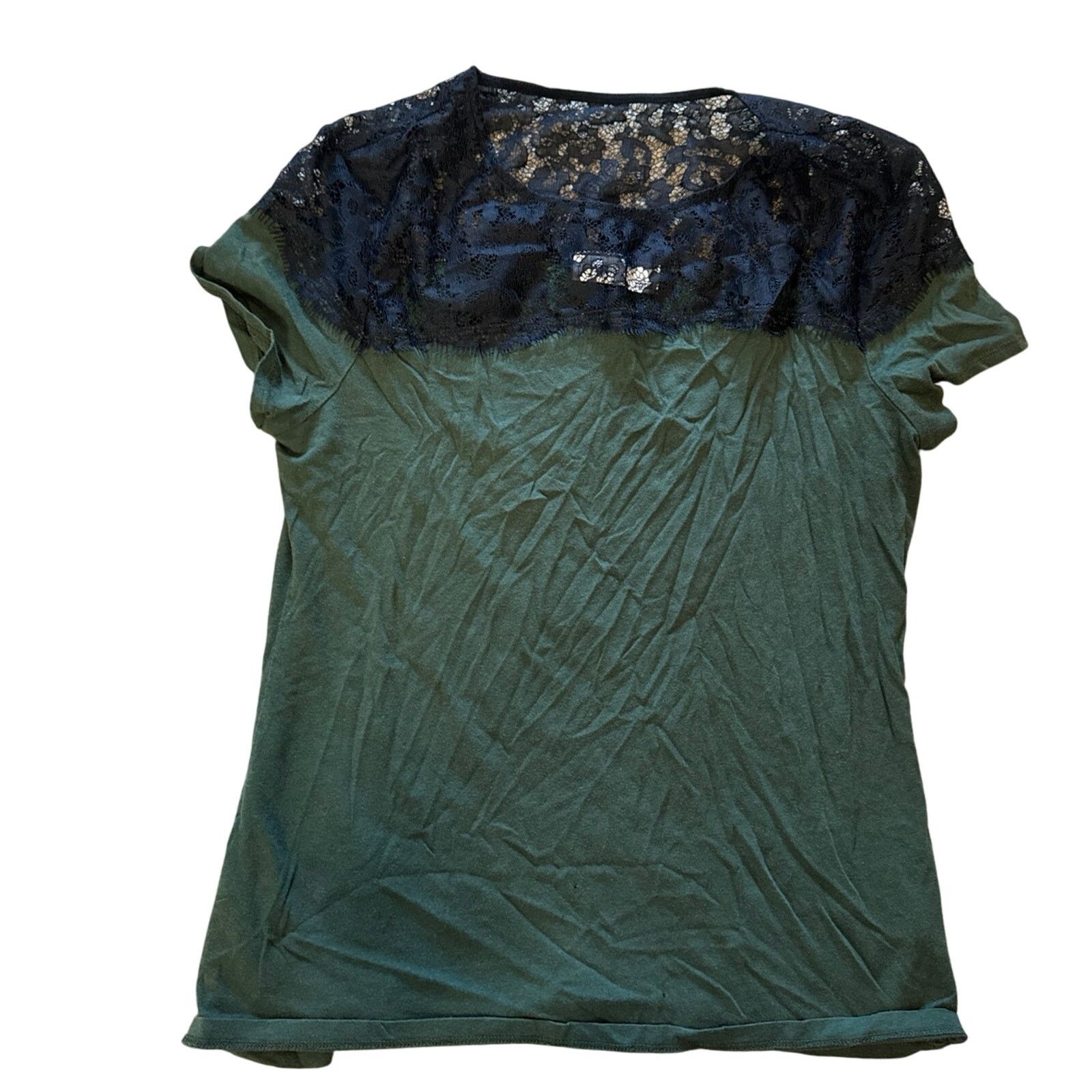 Other CATO Lace Top Tee - Size Large - Green - (GUC) Size L / US 10 / IT 46 - 1 Thumbnail