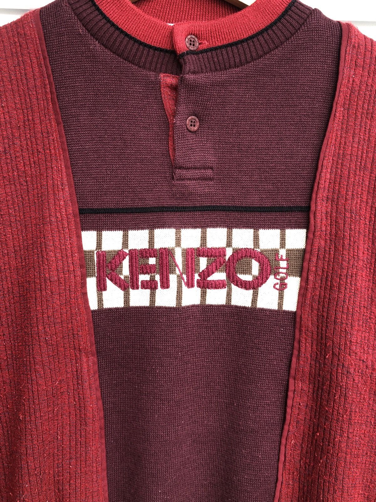 Japanese Brand Kenzo Jeans Embroidered Knit Crewneck / Travis Flacko Scott Size US M / EU 48-50 / 2 - 2 Thumbnail