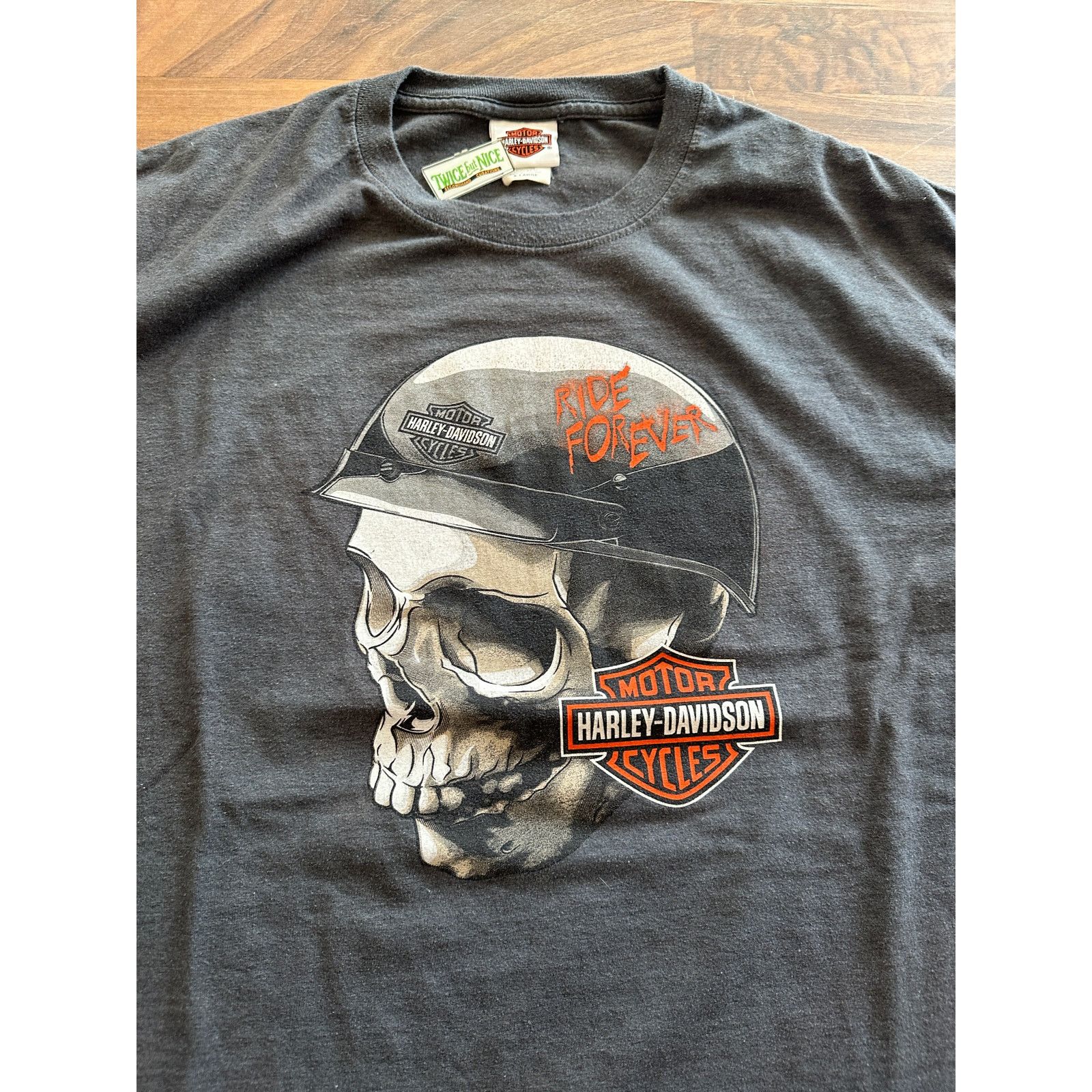 Harley Davidson Tripps Harley Davidson Skull Head with Helmet Size XL Size US XL / EU 56 / 4 - 3 Thumbnail