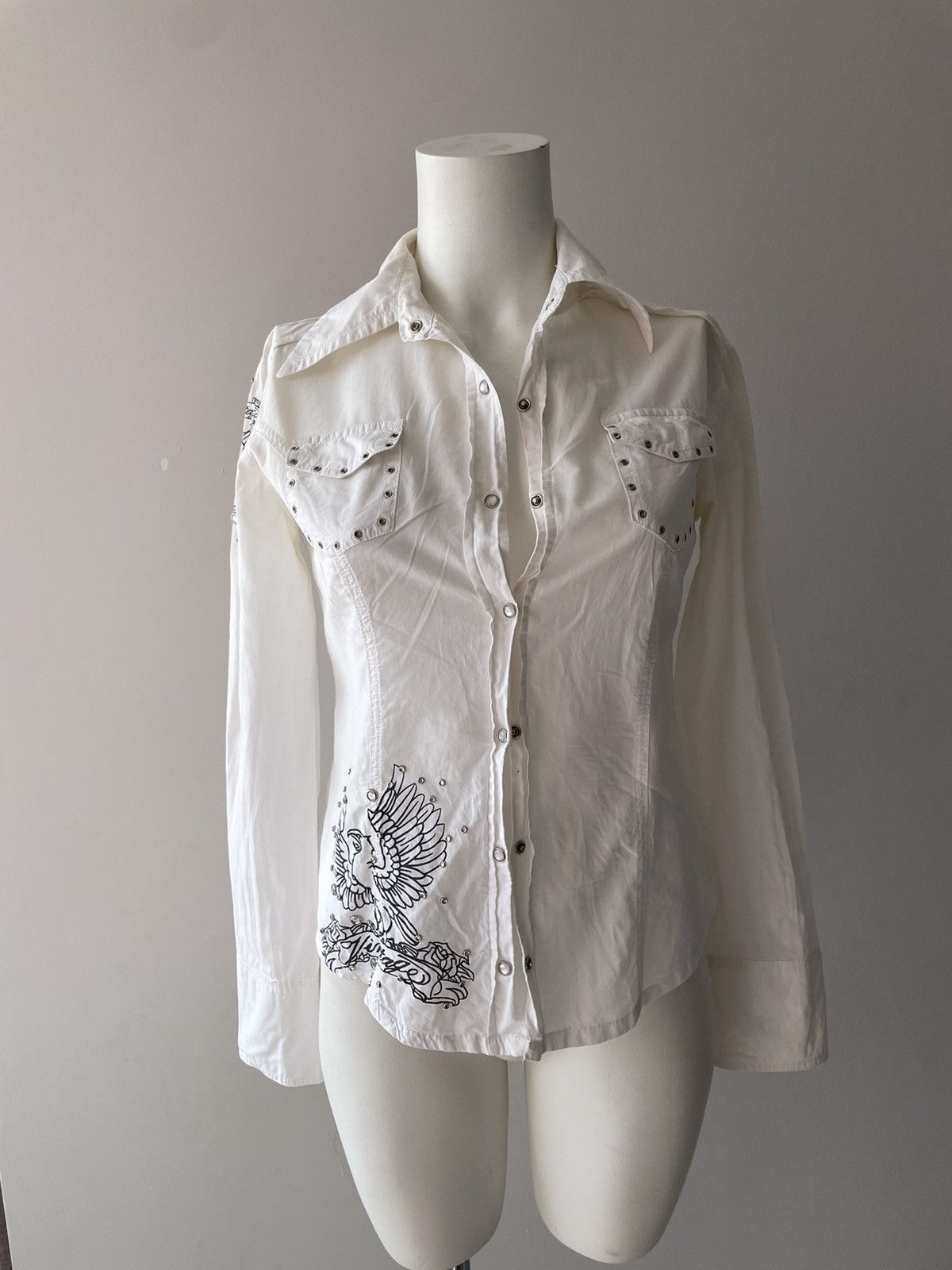 Vintage y2k shirt Size S / US 4 / IT 40 - 5 Thumbnail