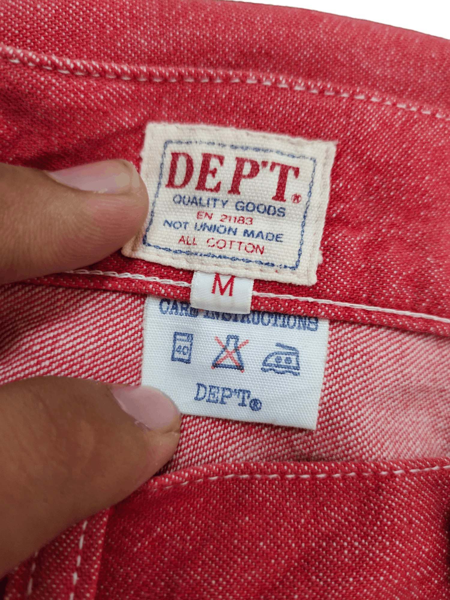 Number (N)ine × Undercover Baggy Jeans Dept Japan Red Denim Wide Leg IfSixWasNine Y2k Size US 30 / EU 46 - 17 Thumbnail