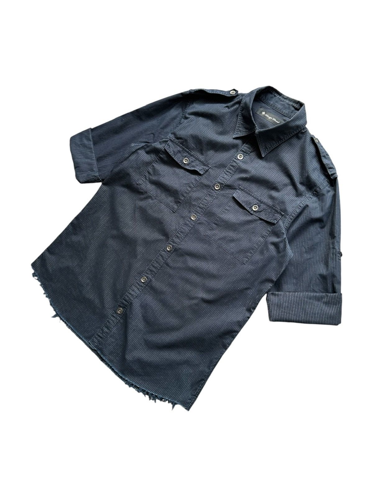 Lounge Lizard 00's - Lounge Lizard pinstripe double pocket shirt Size US M / EU 48-50 / 2 - 2 Thumbnail