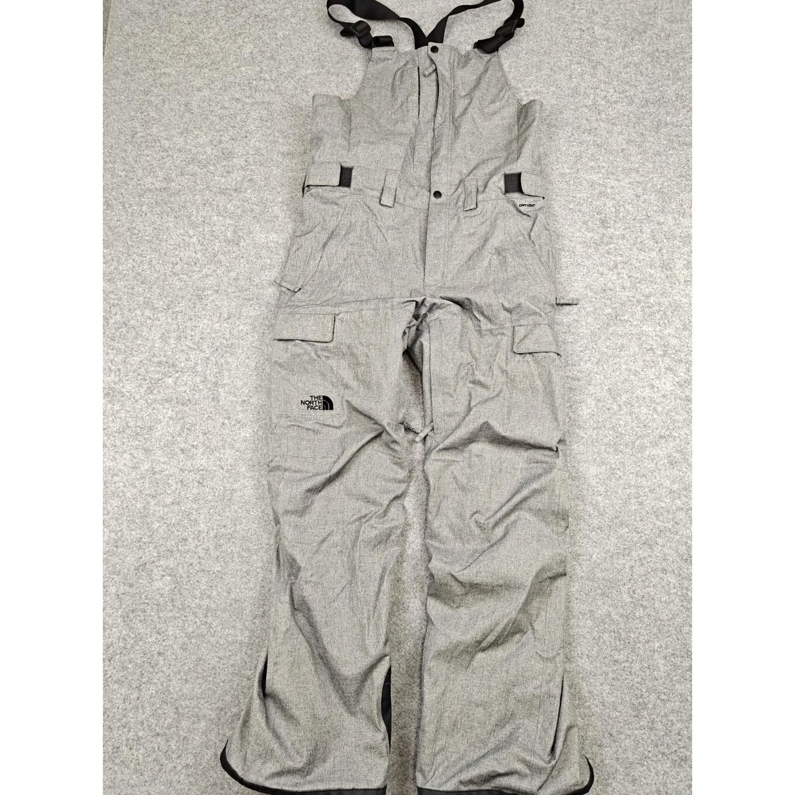 The North Face The North Face Pants Mens Small Gray DryVent Bib Snow Ski Waterproof Suspenders Size US 29 - 2 Thumbnail