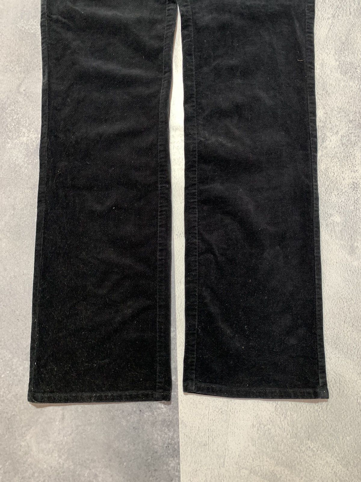 Armani Vintage Y2K Armani Jeans straight velour trousers size 29 Size 29" - 7 Thumbnail