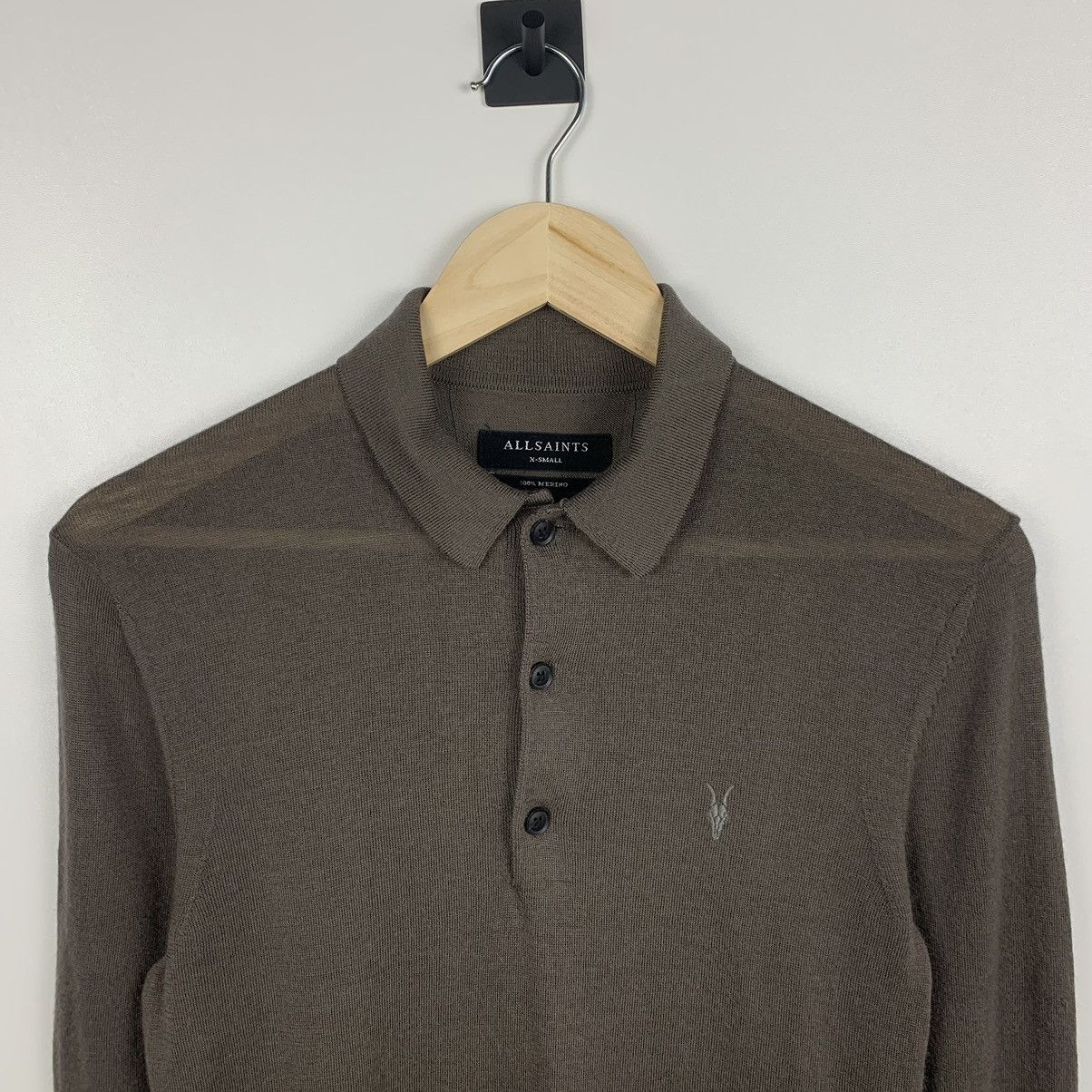 Allsaints Allsaints Mode Merino LS Polo Shirt Collared Size XS Buttons Size US XS / EU 42 / 0 - 4 Thumbnail