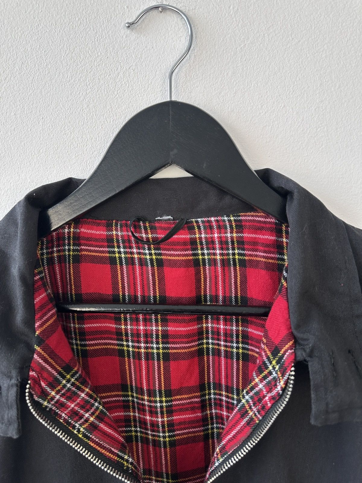 Other Bomber Jacket with Red Plaid Tartan Lining Mod Indie Style Size US XL / EU 56 / 4 - 7 Thumbnail