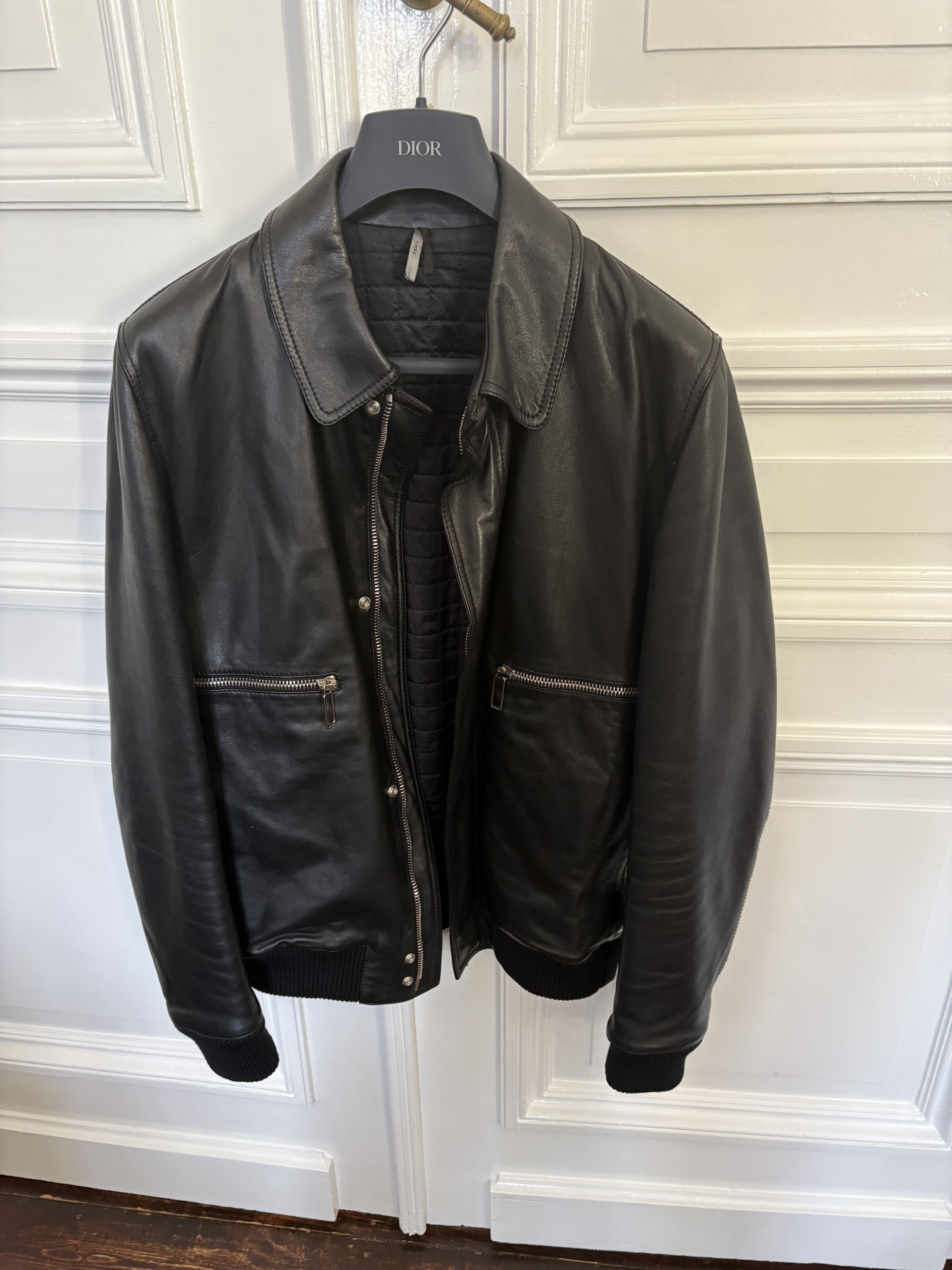 Dior Dior Aviator leather jacket Size US L / EU 52-54 / 3 - 3 Thumbnail