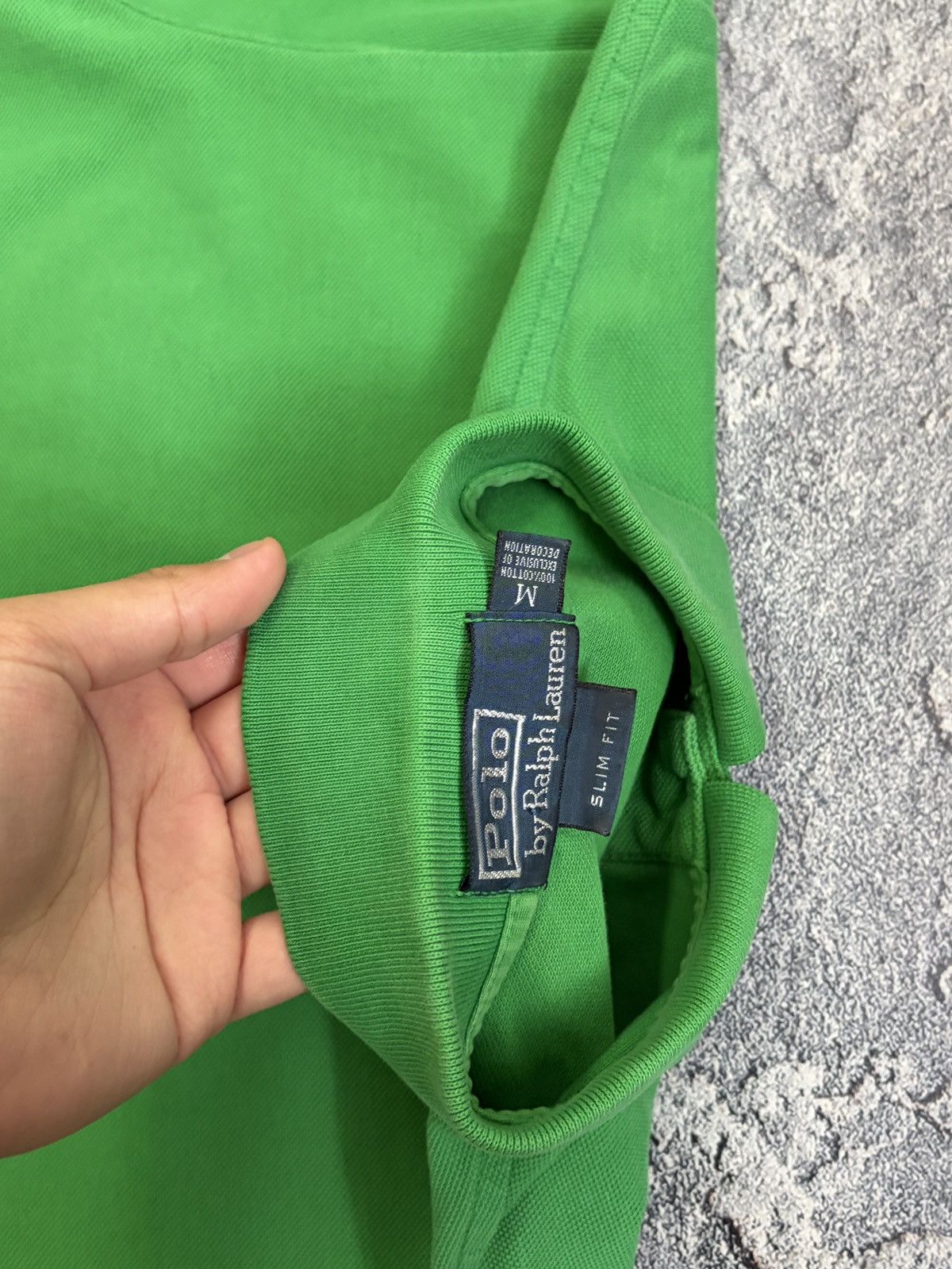 Barbour Polo Ralph Lauren Big Pony #3 Green Blue Logo Slim Fit M Size US M / EU 48-50 / 2 - 13 Thumbnail