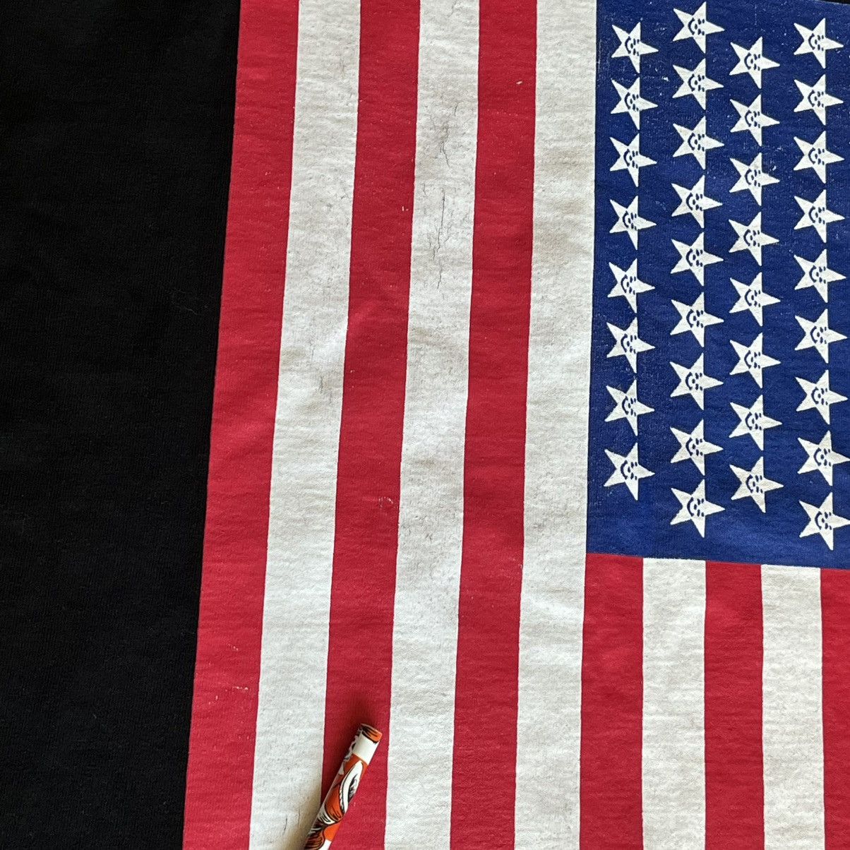 Asspizza Asspizza 50 States Tour American Flag Graphic T Shirt Black Size US M / EU 48-50 / 2 - 4 Thumbnail