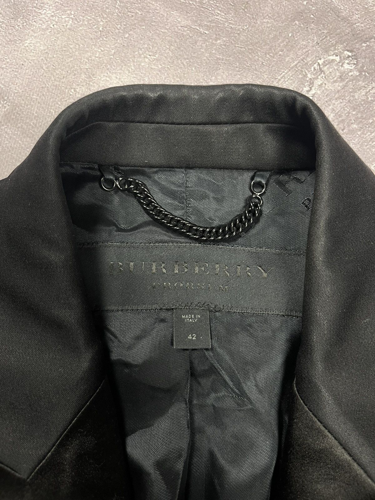 Burberry Prorsum Burberry Prorsum Wool Blazer Black One Button Jacket Size M / US 6-8 / IT 42-44 - 10 Thumbnail