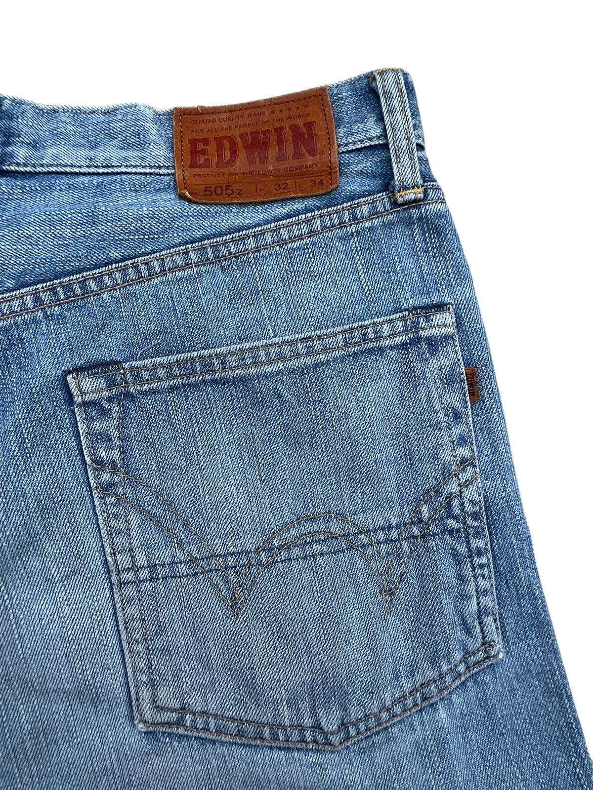 Edwin Vintage Edwin 505z Selvedge Wide Denim Jeans 33x32 Size US 33 - 10 Thumbnail