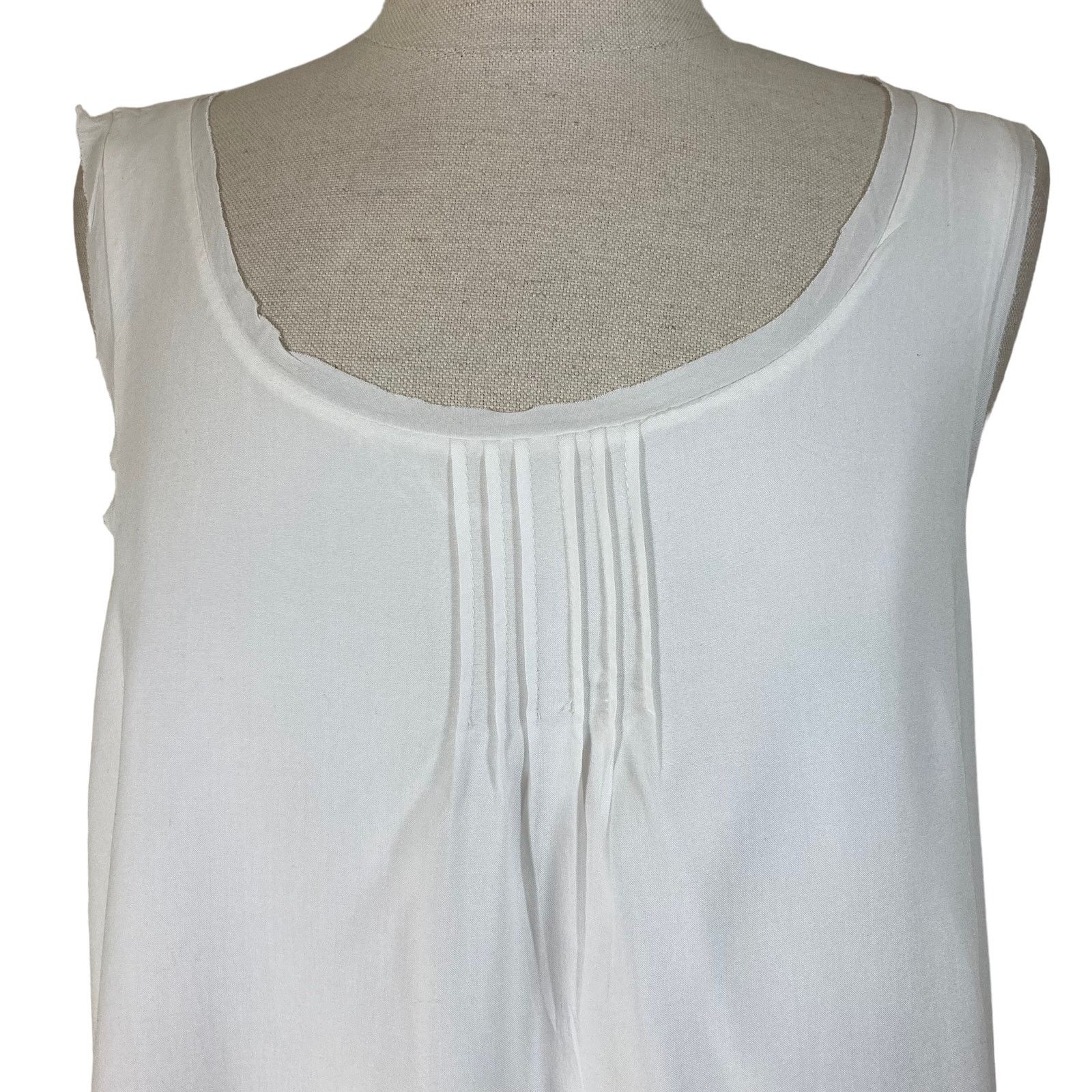 Other Sundance white scoop neck tank Forever Me NEW layered top Size S / US 4 / IT 40 - 4 Thumbnail