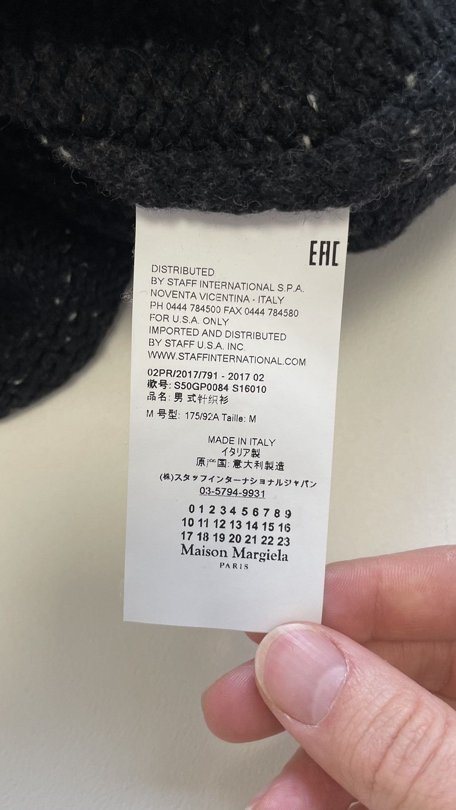 Maison Margiela A/W 17 Rolled Hems Wool Sweater Size US M / EU 48-50 / 2 - 8 Thumbnail