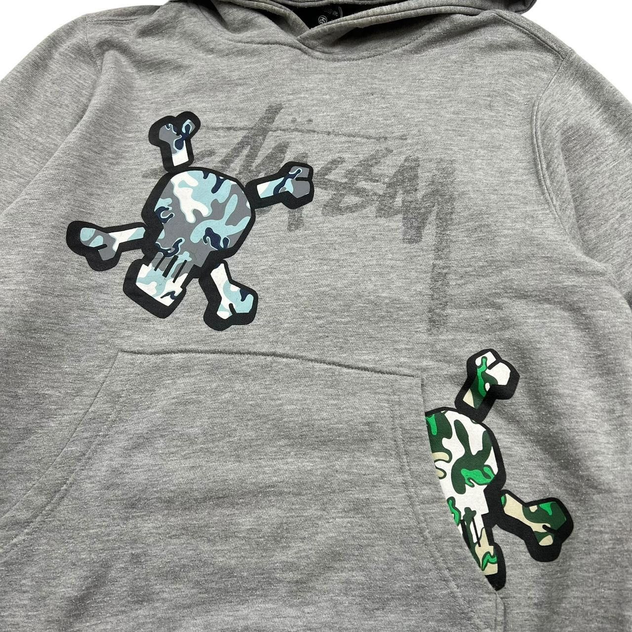 Stussy Vintage Stussy Camouflage Skull Pullover Hoodie - Small Size US S / EU 44-46 / 1 - 3 Thumbnail