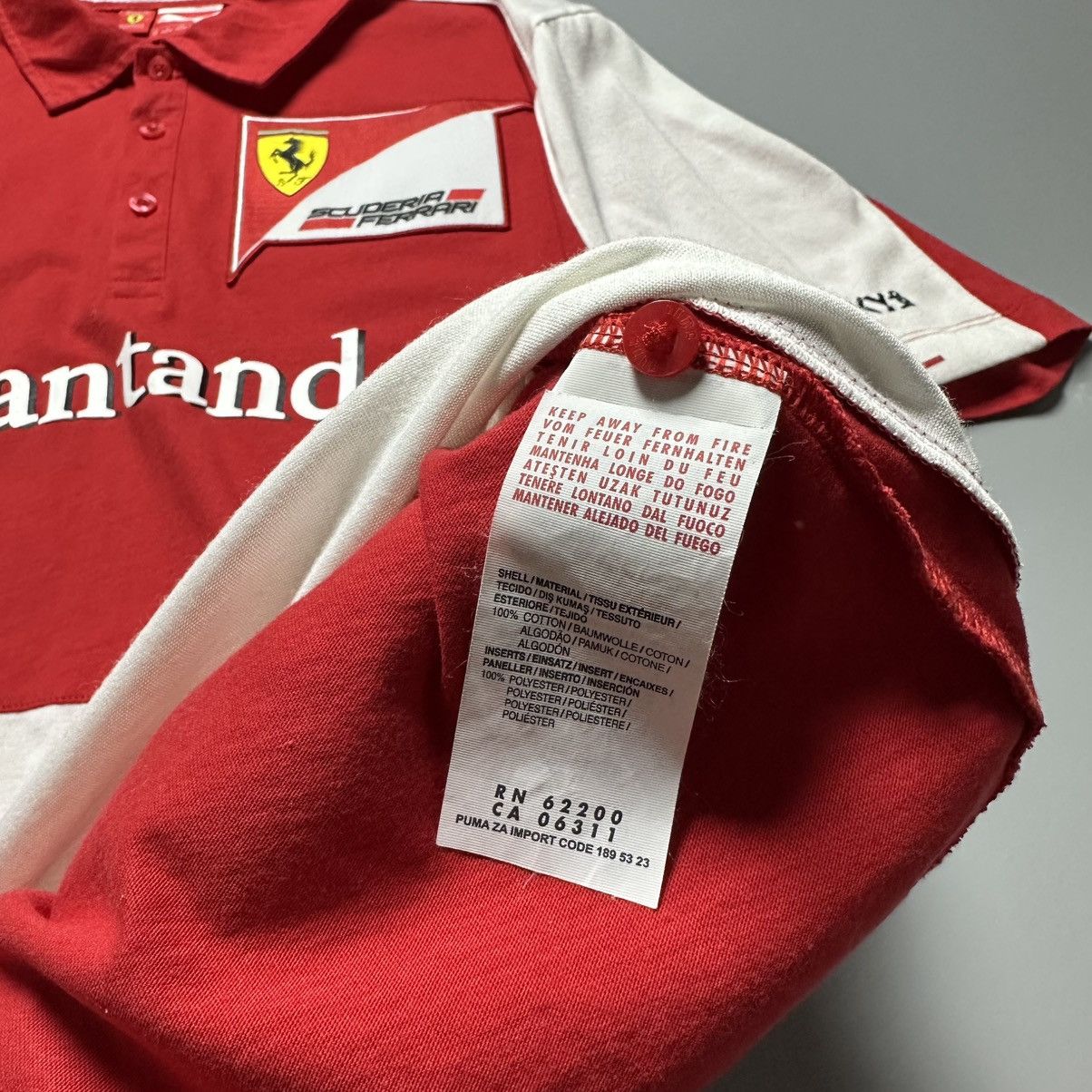 Puma PUMA Men's Sportwear Polo Scuderia Ferrari F1 Team 2013 Size US XL / EU 56 / 4 - 11 Thumbnail