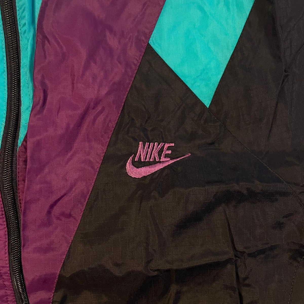 Nike Nike windbreaker jacket in blue and purple vintage 90s 80s Size US XXL / EU 58 / 5 - 5 Thumbnail
