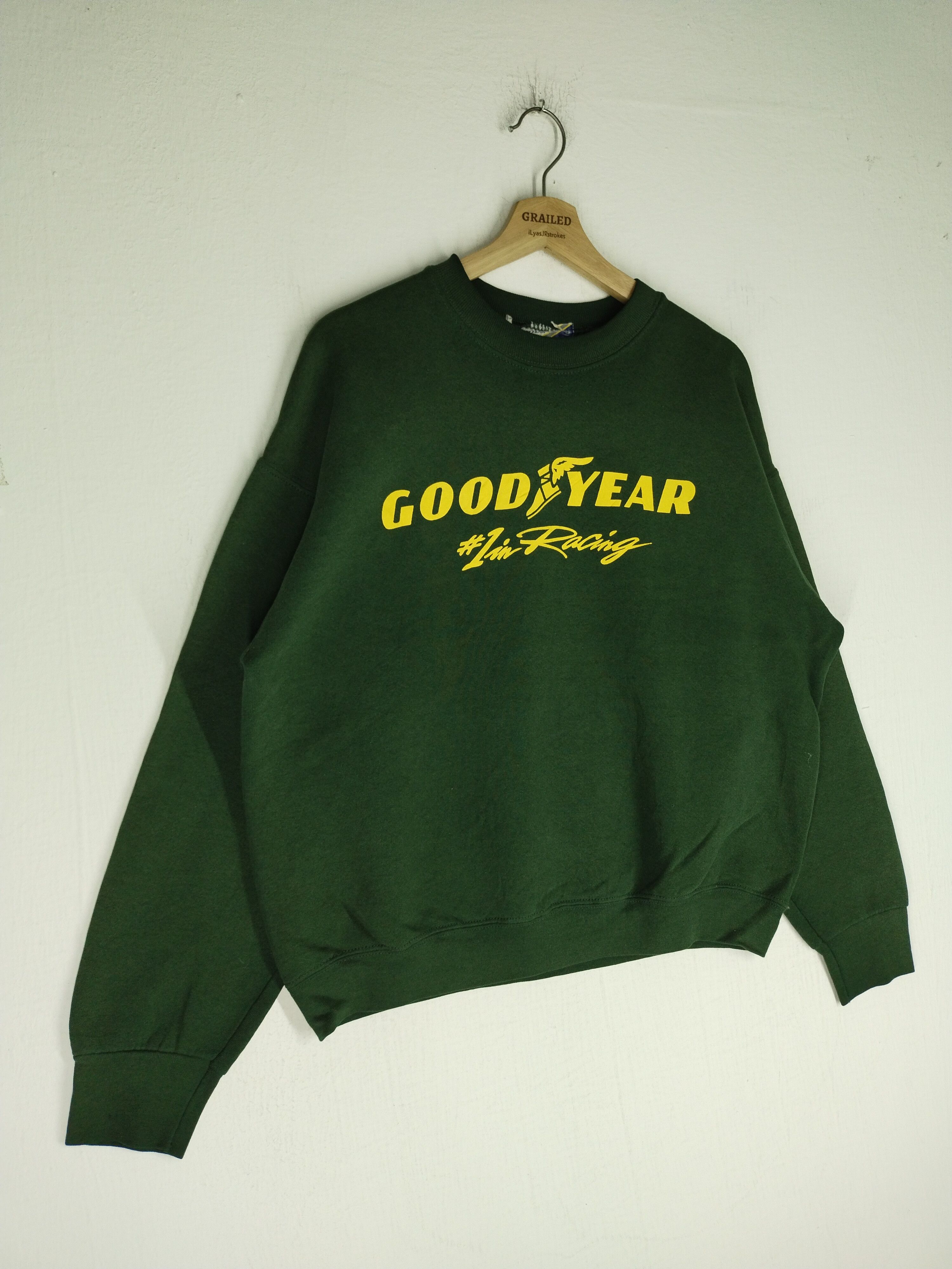 Sports Specialties × Vintage Vintage Good Year 1 in Racing Specialties Green Sweatshirt Size US L / EU 52-54 / 3 - 4 Thumbnail