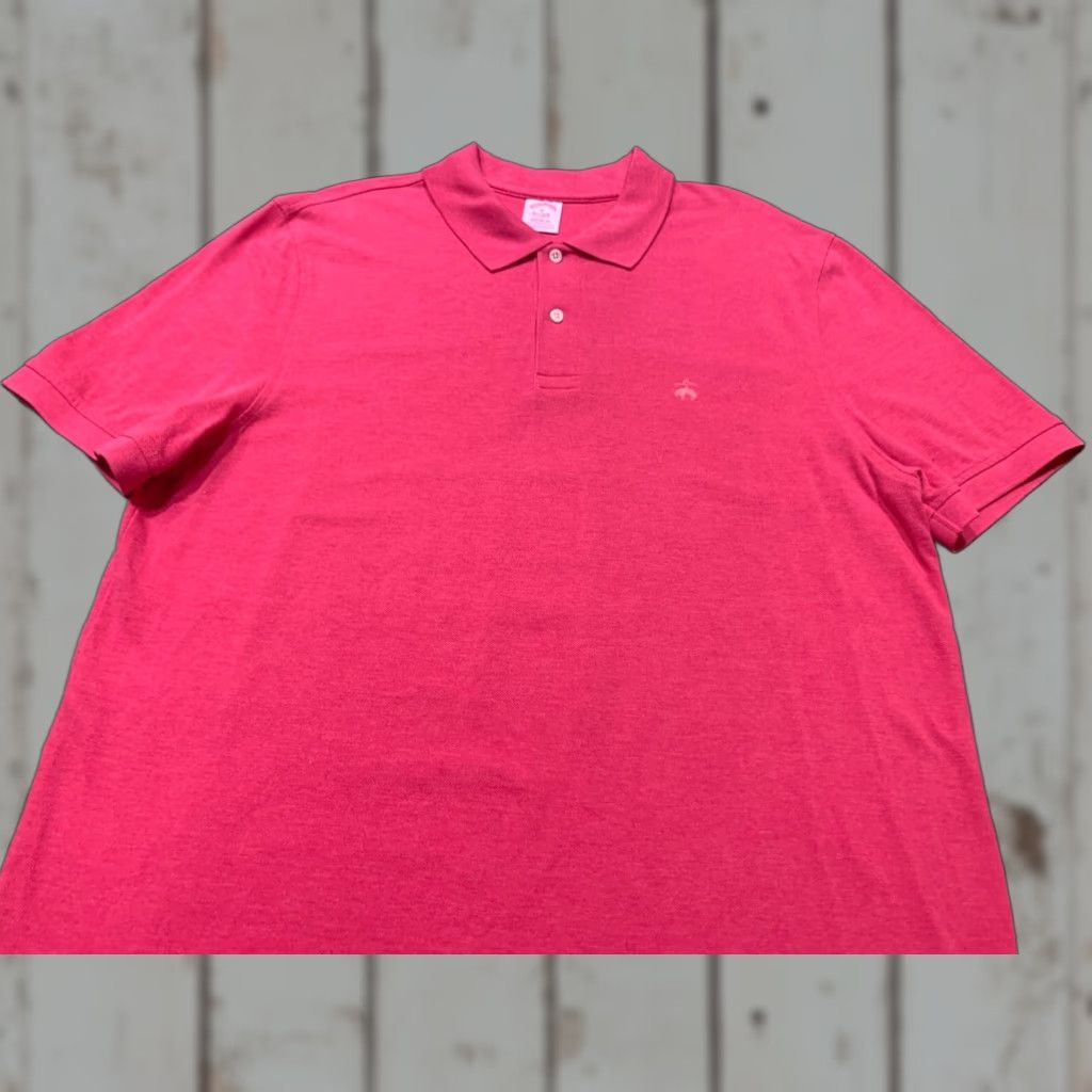 Brooks Brothers Brooks Brothers Polo Shirt Mens XL Pink 100% Cotton Classic Fit Size US XL / EU 56 / 4 - 1 Thumbnail