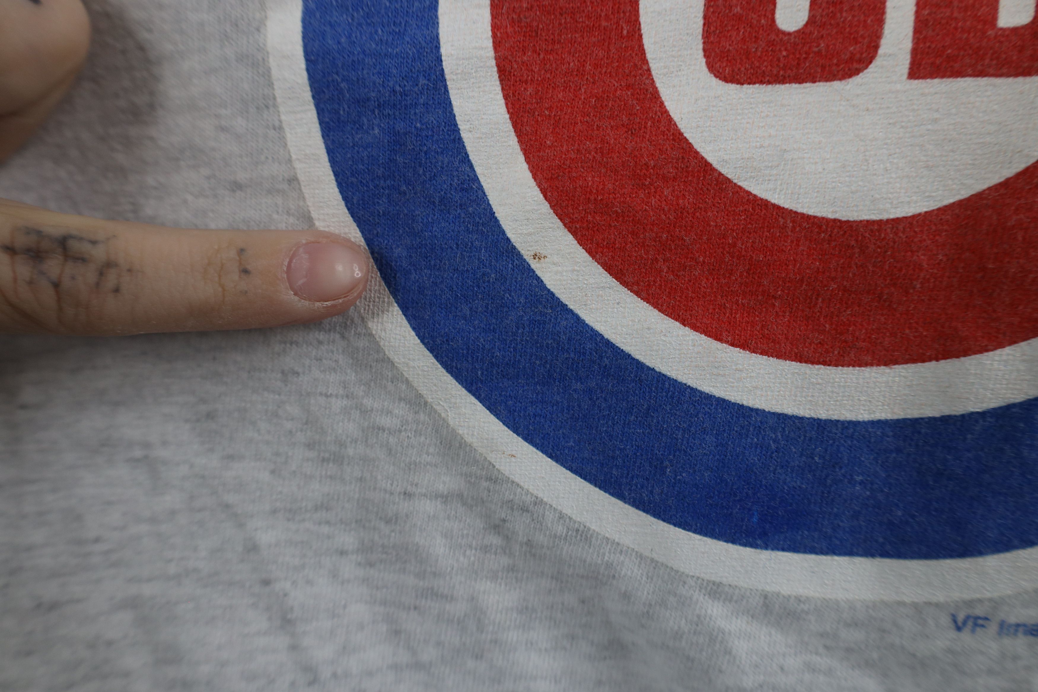Vintage Vintage Y2K 2003 Out Chicago Cubs Baseball T-Shirt Gray Size US XL / EU 56 / 4 - 6 Thumbnail